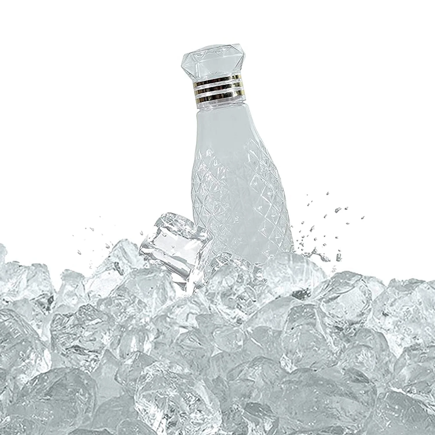 Water Bottle With Diamond Cut Used By Kids, Children's  ( 3 pcs ) - Image 6