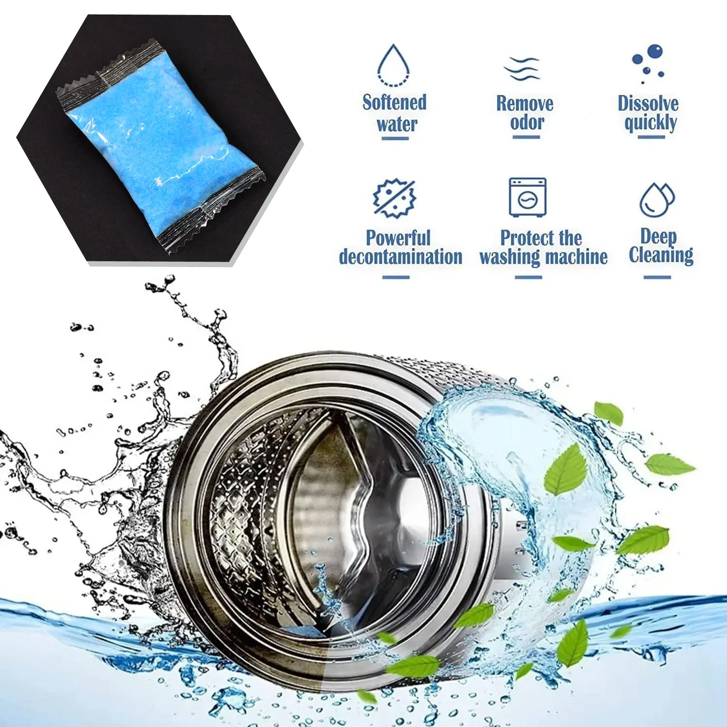 WASHING MACHINE STAIN TANK CLEANER DEEP CLEANING DETERGENT POWDER ( 1PC ) - Image 7