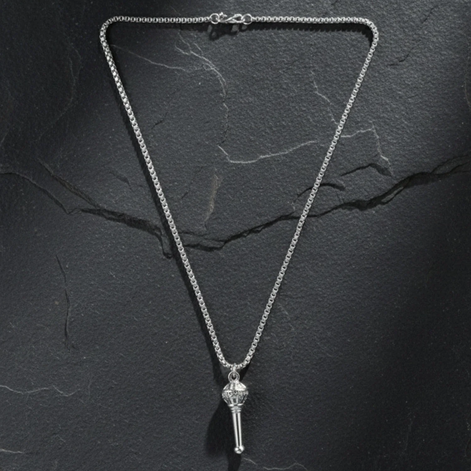 Lord Hanuman Gada Pendant With Chain (1 Pc) - Image 7