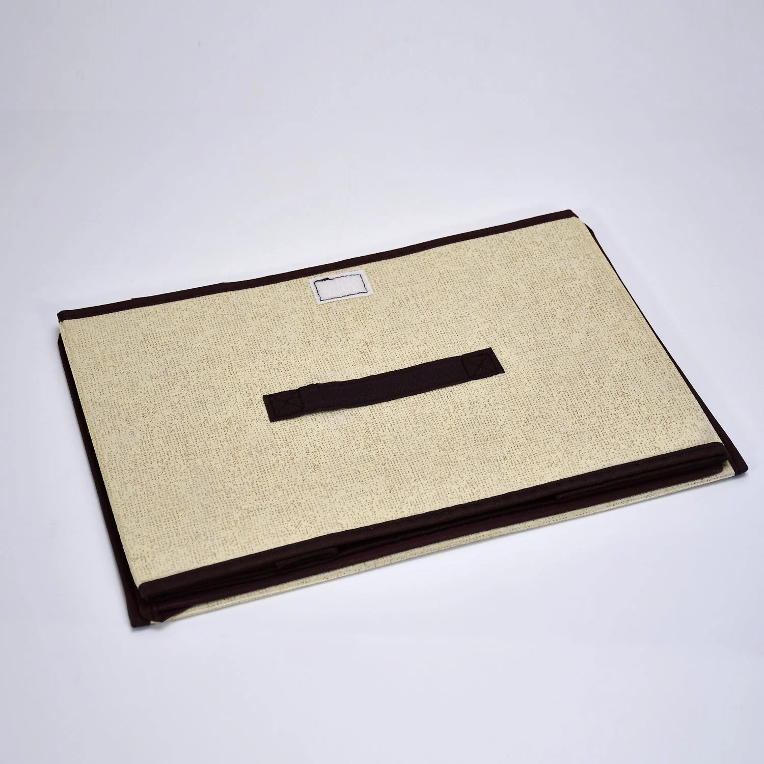 Foldable Storage Box with Lid and Handles Cotton Linen Organizer for Nursery - Image 9