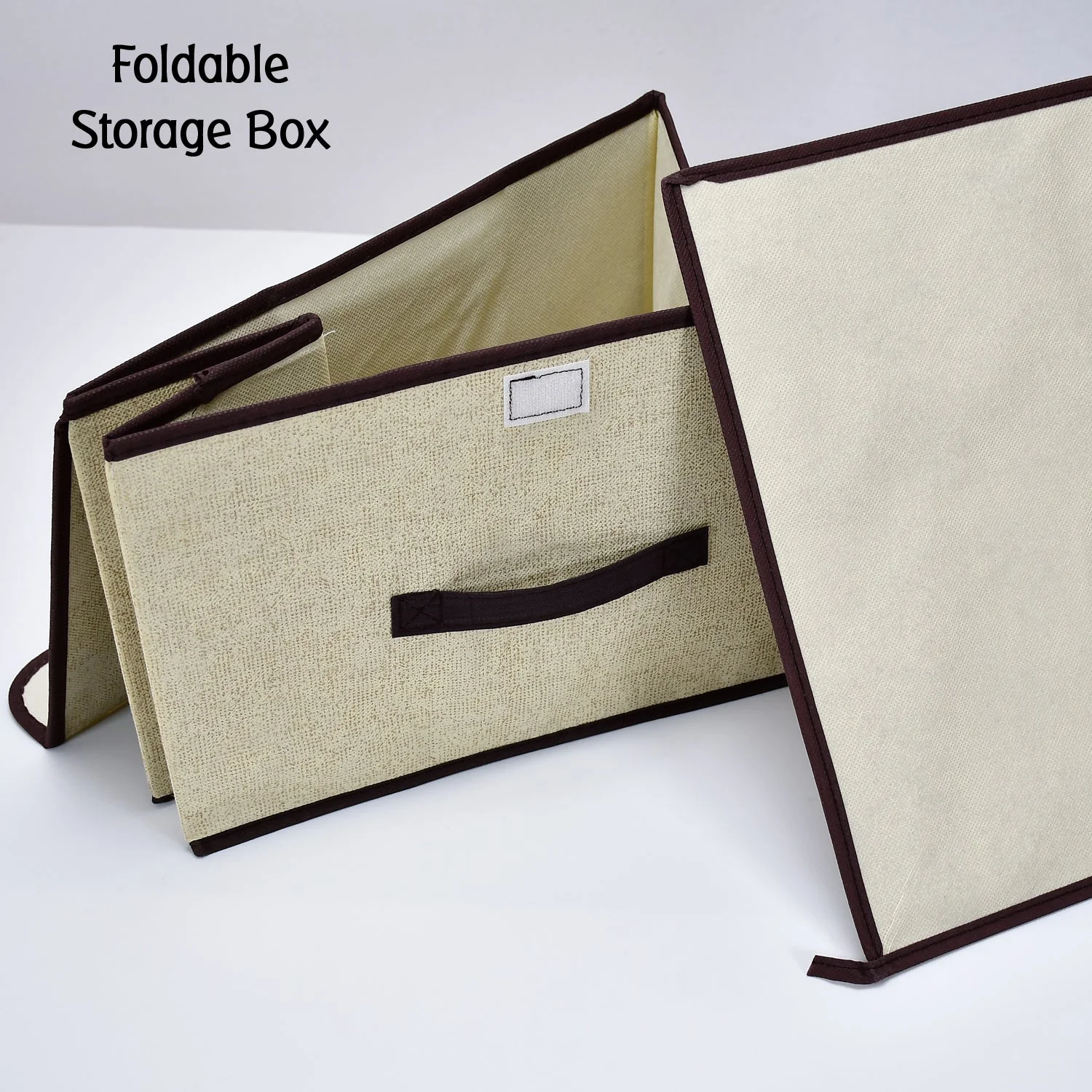 Foldable Cotton Linen Storage Box – Multi-Room Organizer with Lid & Handles - Image 6