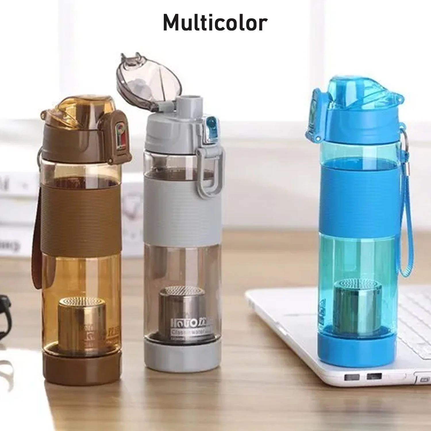 Customized Alkaline Water Bottle Food Grade Plastic Stylish Portable Use Particulates - Image 5