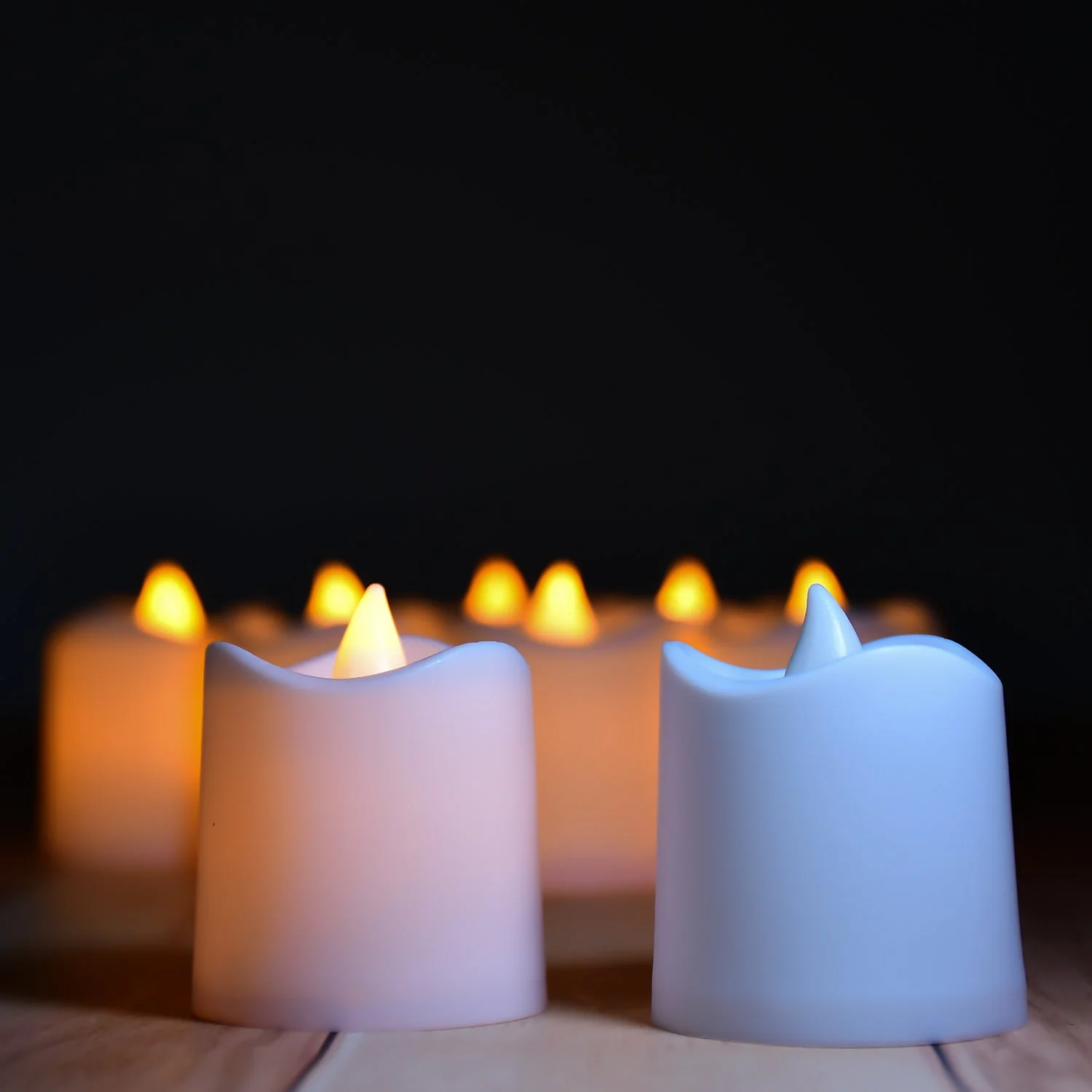 Flameless LED TealightsLED Tea Light for Home Diwali Pack 24 - Image 3