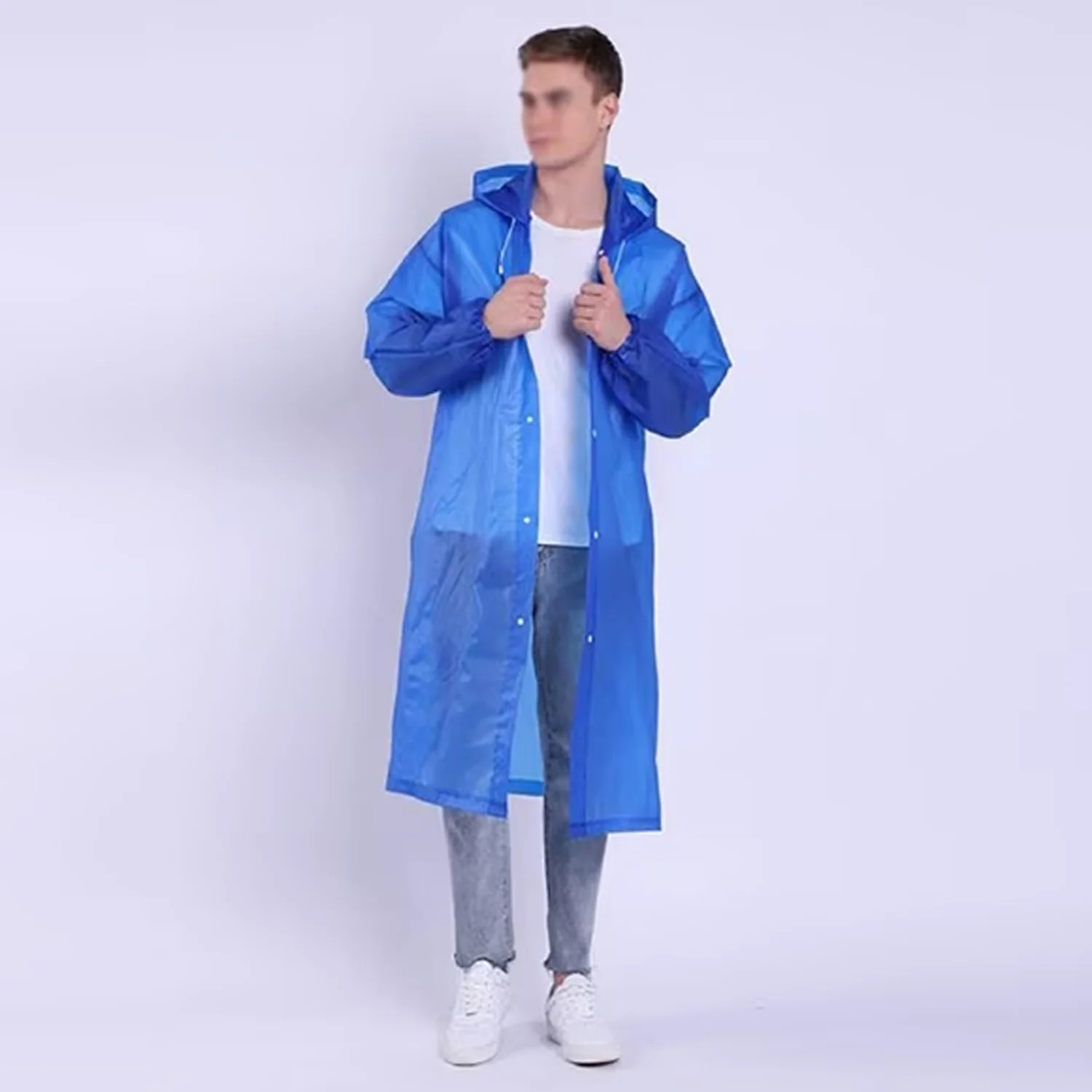 Outdoor Adult Portable Traveling Raincoat for Men & Women - Image 3