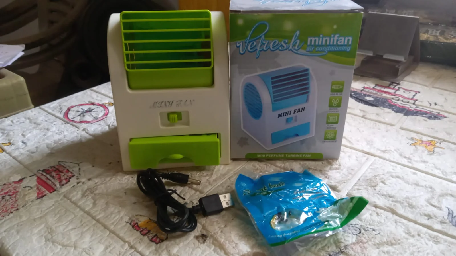 Rechargeable Mini Personal Air Cooler – Desktop Cooling Fan - Image 10