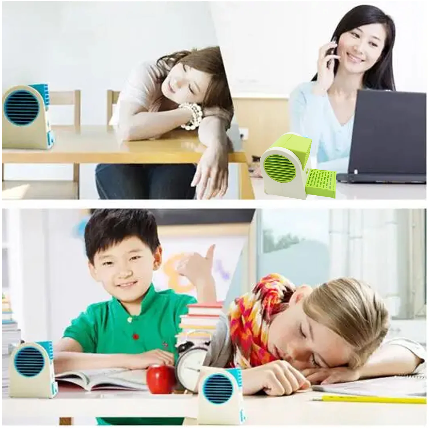Rechargeable Mini Personal Air Cooler – Desktop Cooling Fan - Image 7
