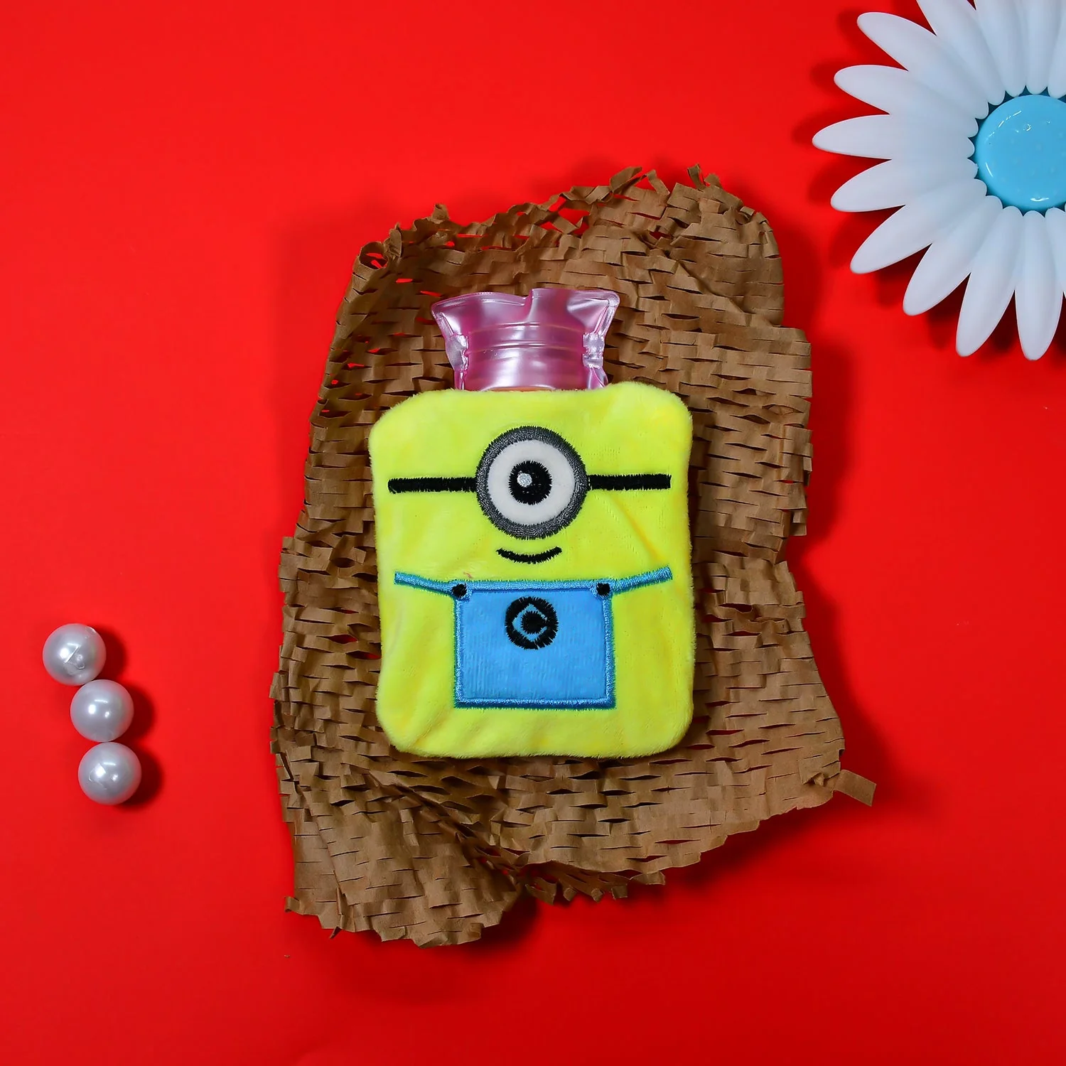Minions Small Hot Water Bag – Pain Relief for Neck, Shoulder, Hands & Feet (1 Pc) - Image 3