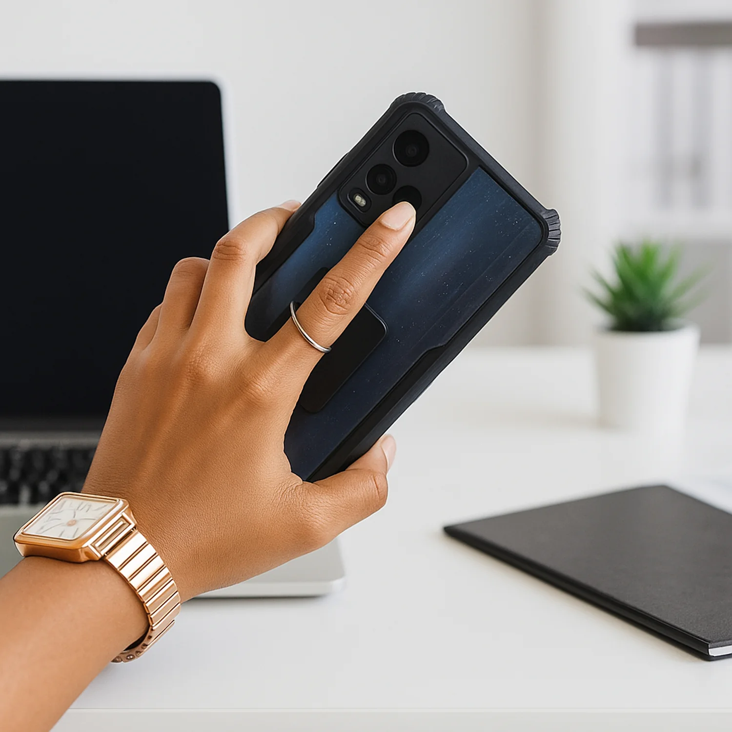 Mobile Phone Finger Stand, 360°Rotation Phone Ring Stand Holder (1 Pc / Mix Color) - Image 5