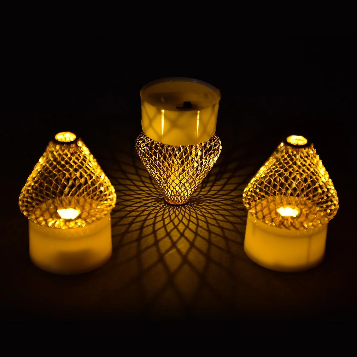 12Pcs Flameless LED Tea Light Candles for Home & Event Decor, Diwali - Image 3