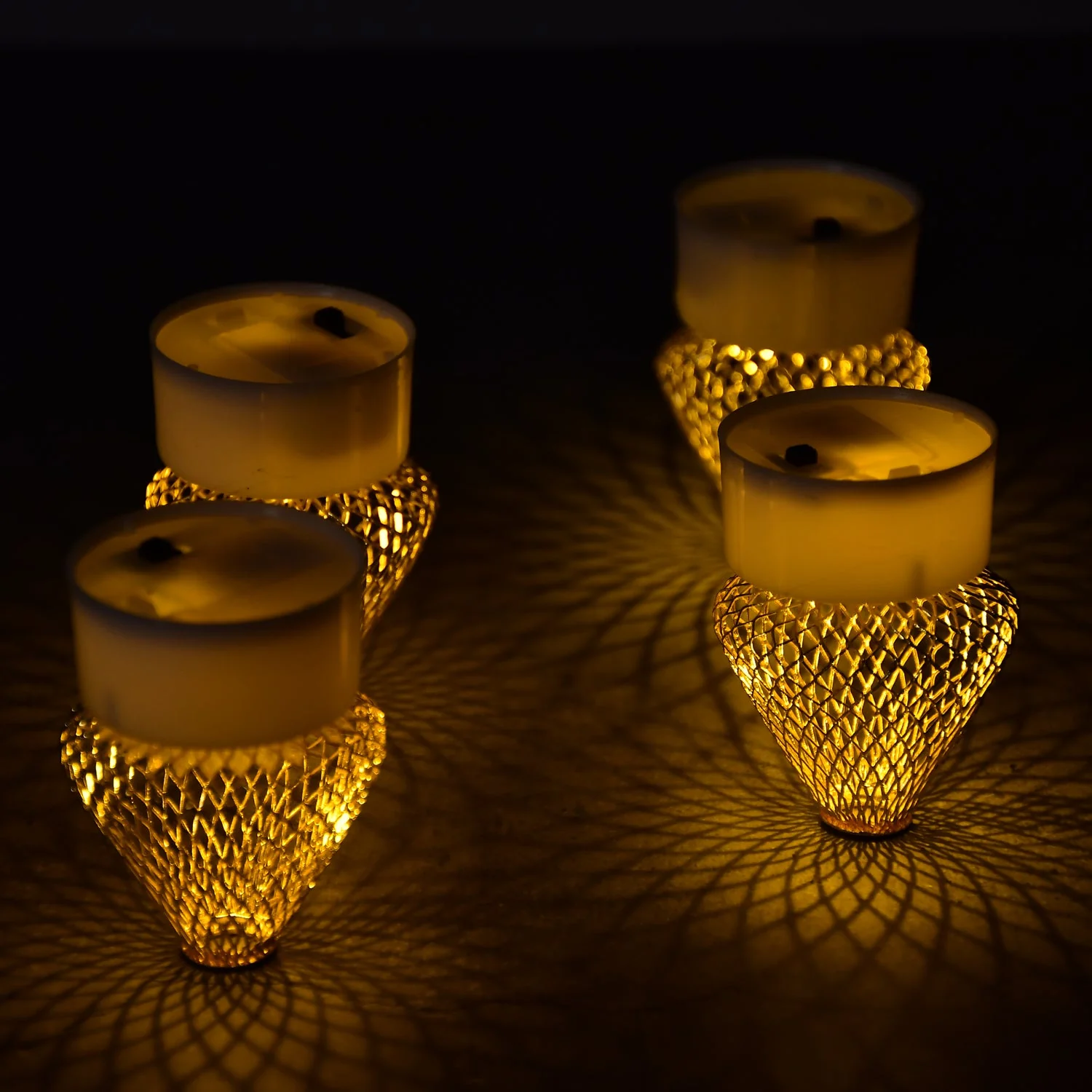 12Pcs Flameless LED Tea Light Candles for Home & Event Decor, Diwali - Image 6