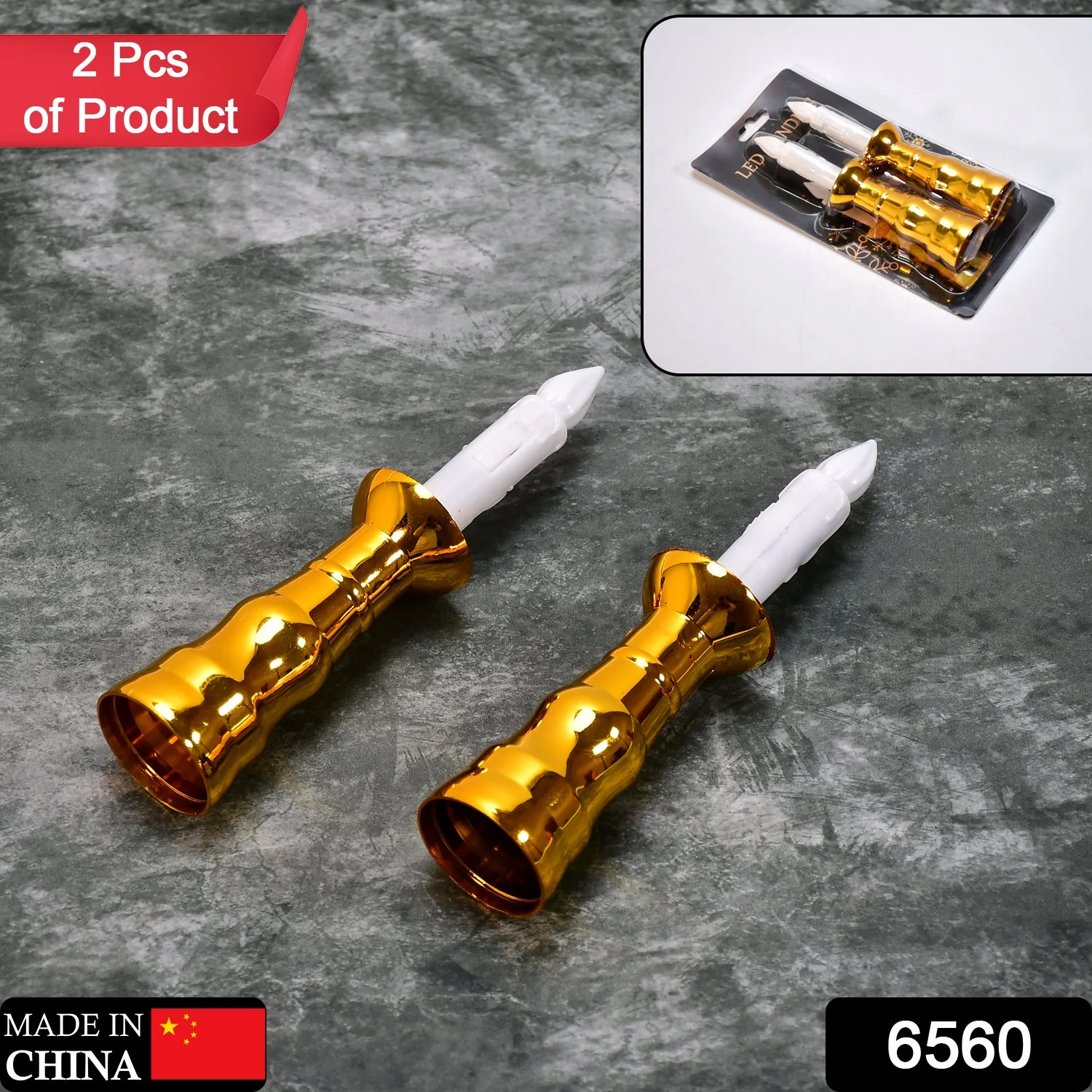 2pcs LED Candle Light Candles Flameless Lamp - Image 2