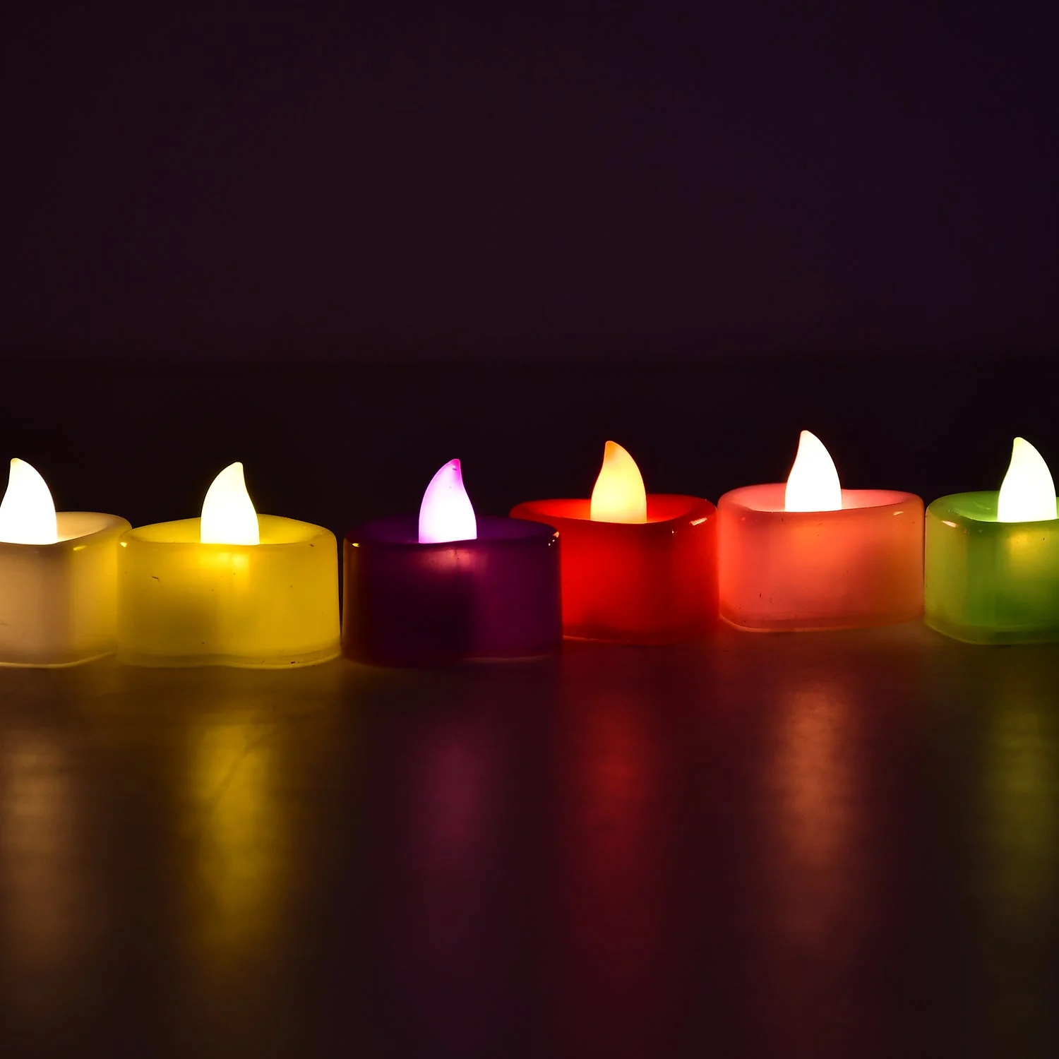 HEART LED FESTIVAL TEALIGHT WITH BATTERY OPERATE, Diwali ( 24PCS ) - Image 6