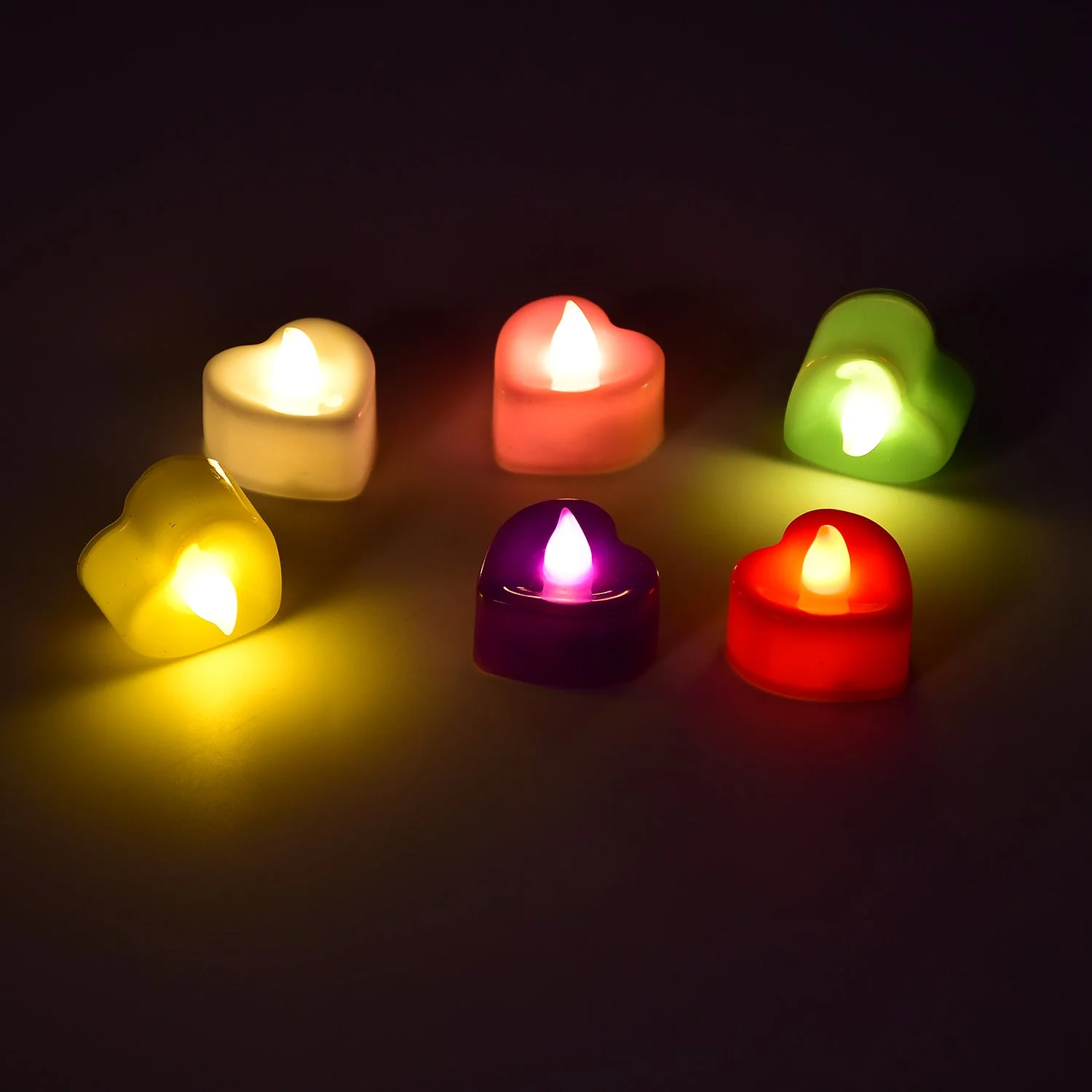 HEART LED FESTIVAL TEALIGHT WITH BATTERY OPERATE, Diwali ( 24PCS ) - Image 7