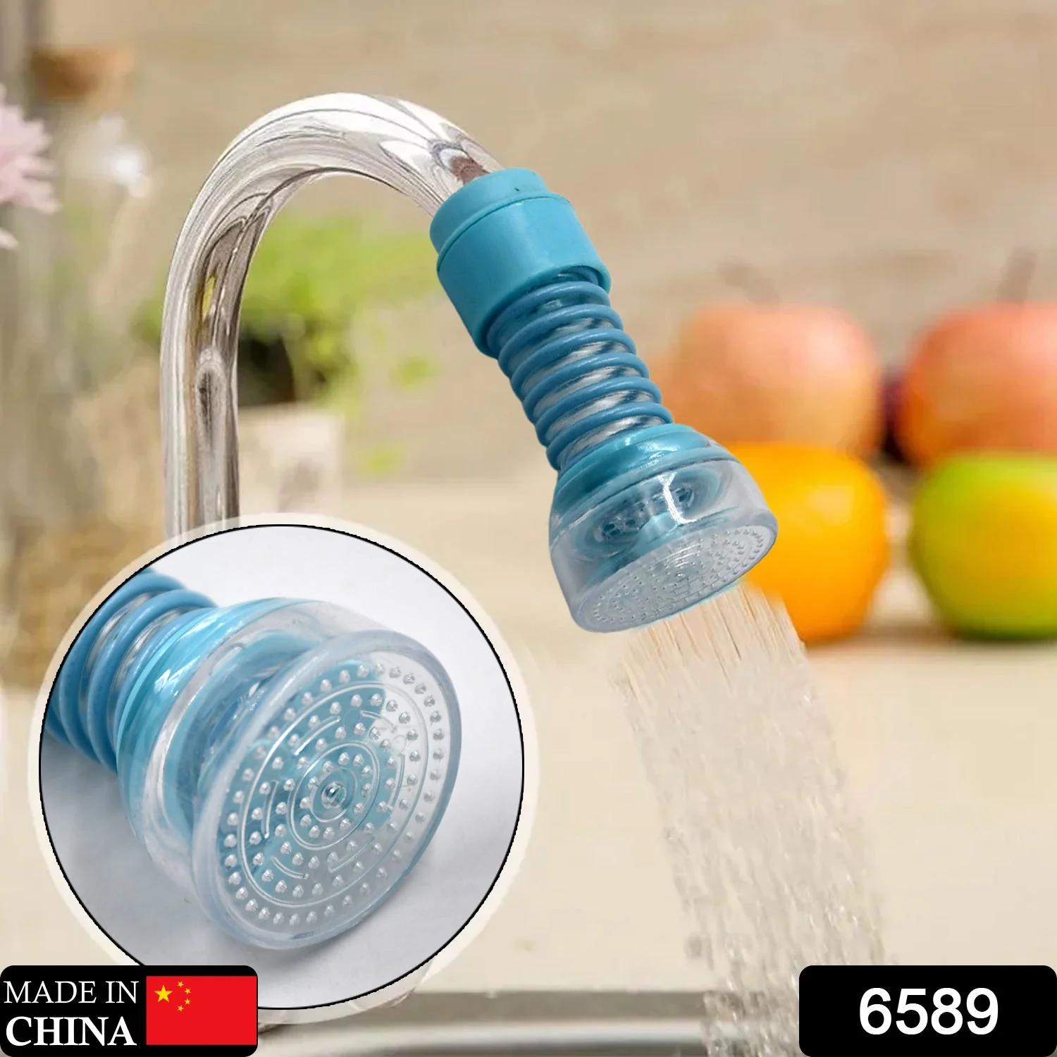 Faucet Sprayer Filter Nozzle Rotatable Adjustable Tap for Wash Basin Removable - Image 2