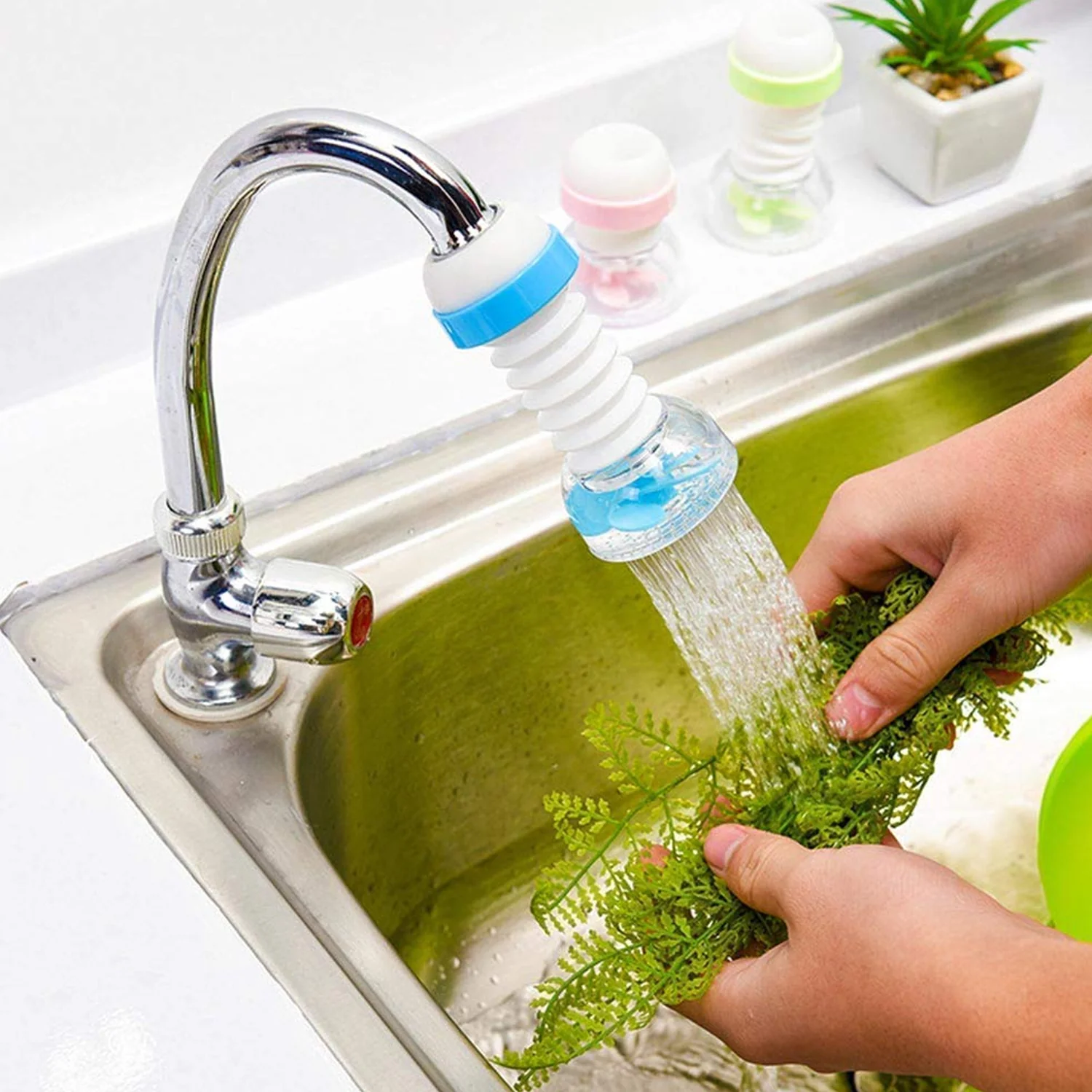 Faucet Sprayer Filter Nozzle for Kitchen & Bathroom | Rotatable Adjustable Tap for Wash Basin Removable Water Aerator Kitchen Tap - Image 3