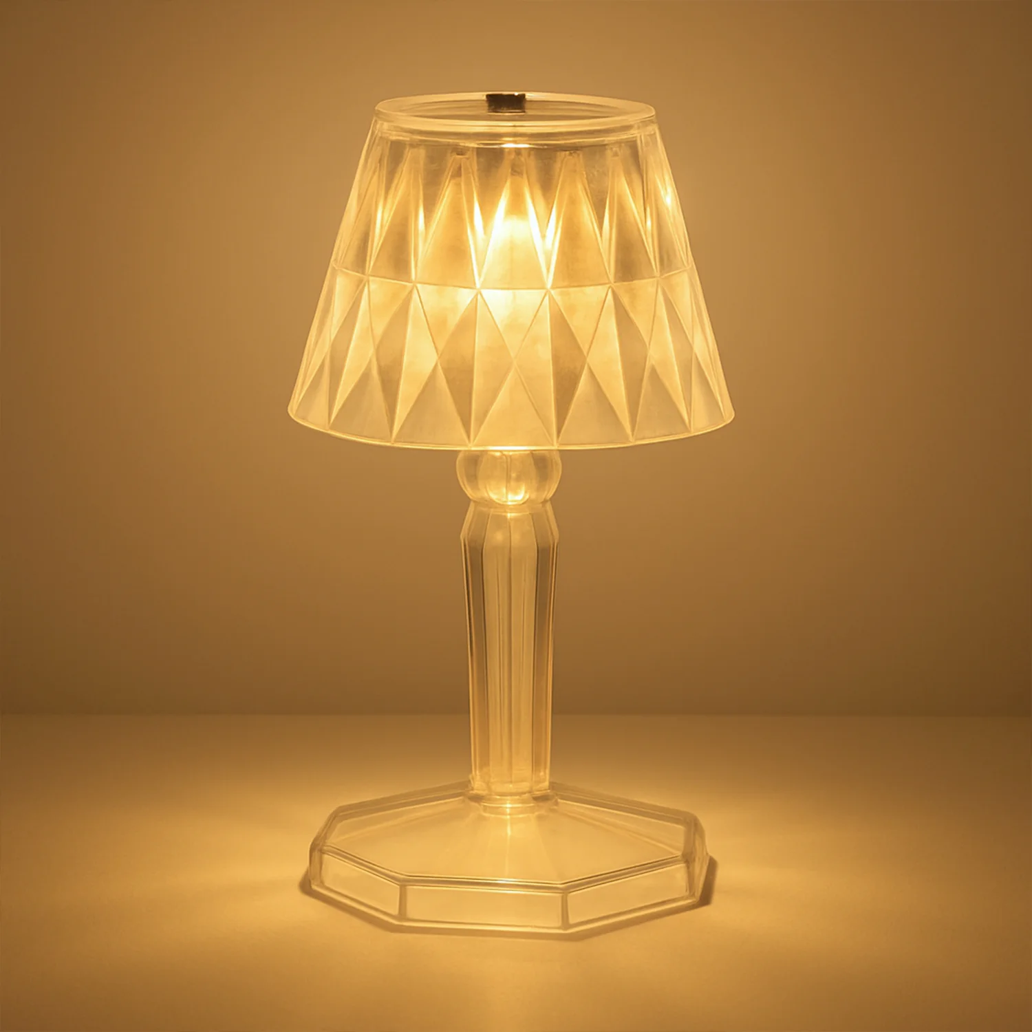 2in1 Transparent Mini Crystal Table Lamp with Reflection Light - Image 3