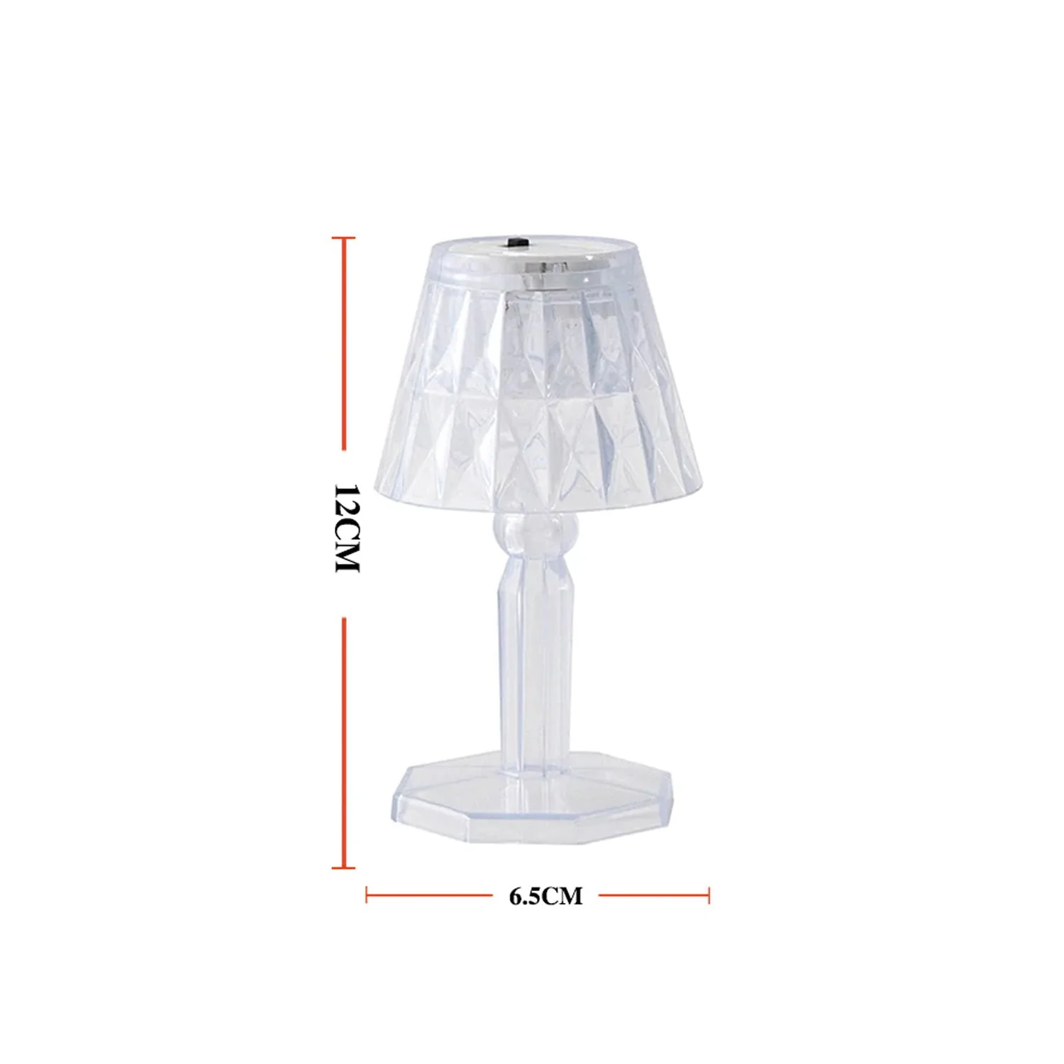 2in1 Transparent Mini Crystal Table Lamp with Reflection Light - Image 9
