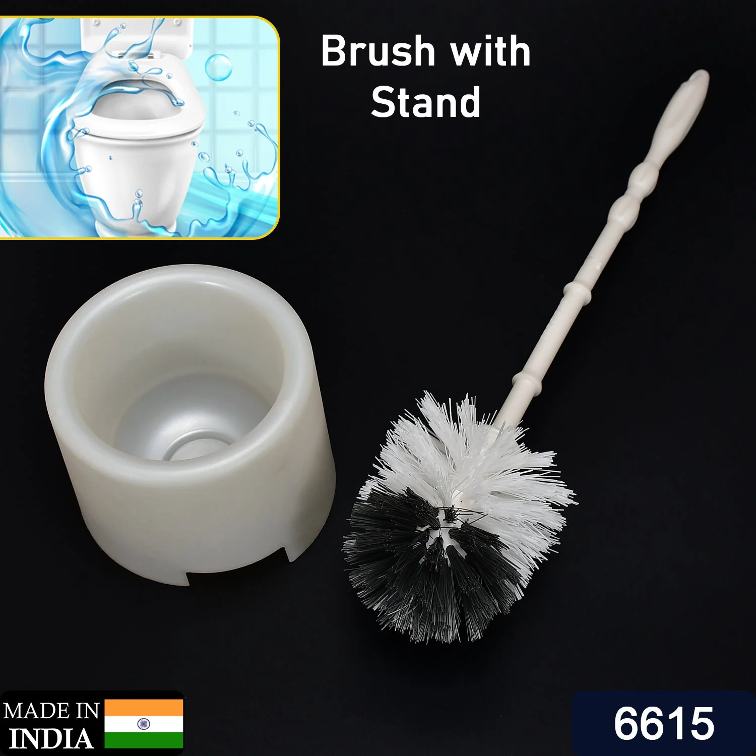 Toilet Cleaning Brush with Potted Holder - Image 11