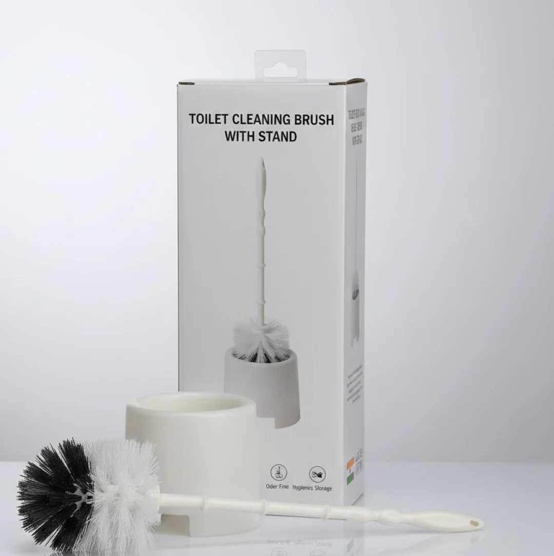 Toilet Cleaning Brush with Potted Holder - Image 4