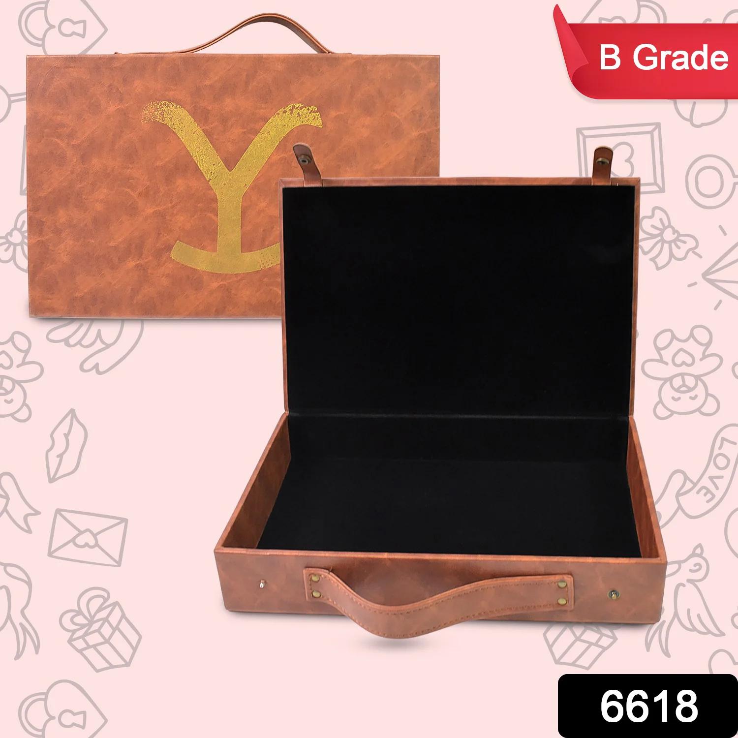 Multi Purpose Use Carrying Leather Case Briefcase (30×20 Cm / 1 Pc / B Grade) - Image 2