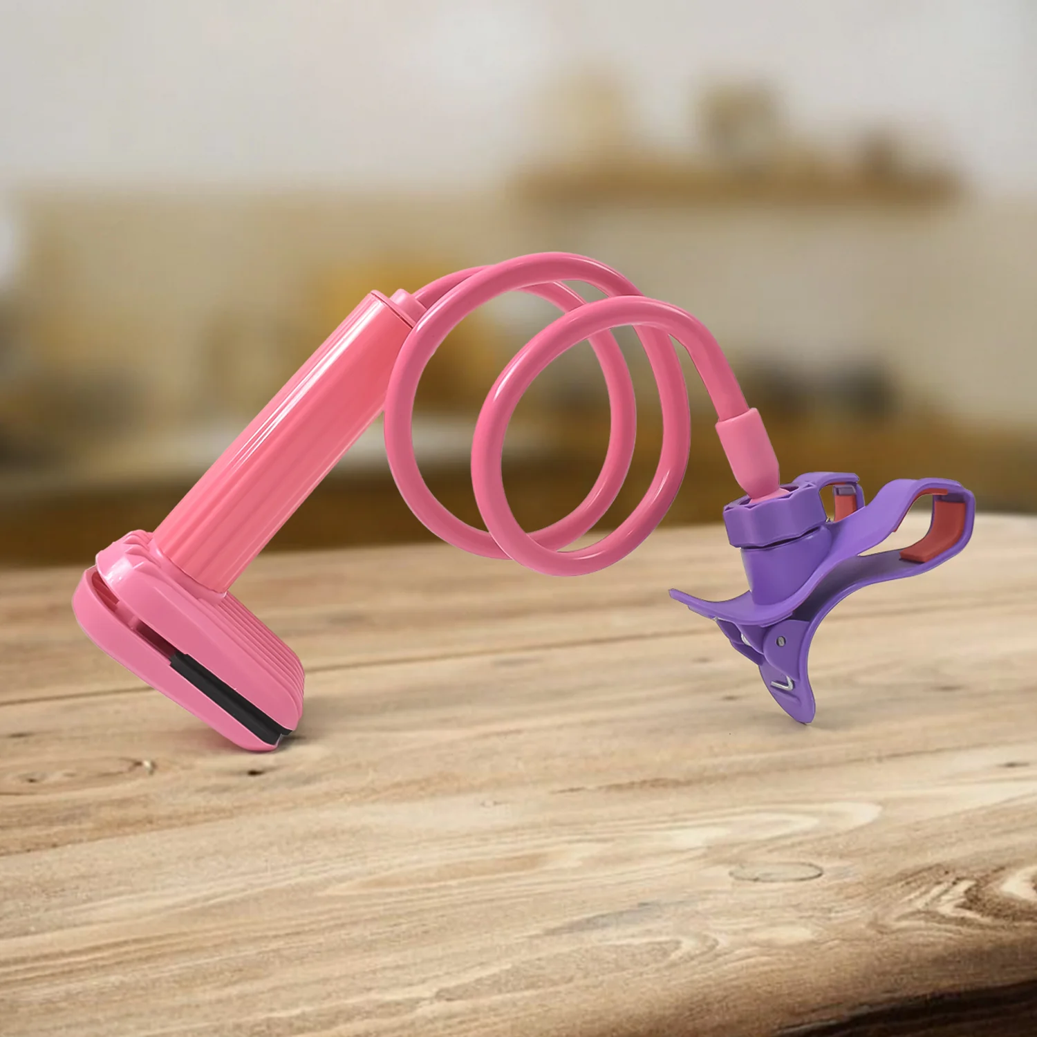 Flexible 360 Degree Portable Foldable Lazy Stand Bracket Cell Phone Holder (1 Pc) - Image 3