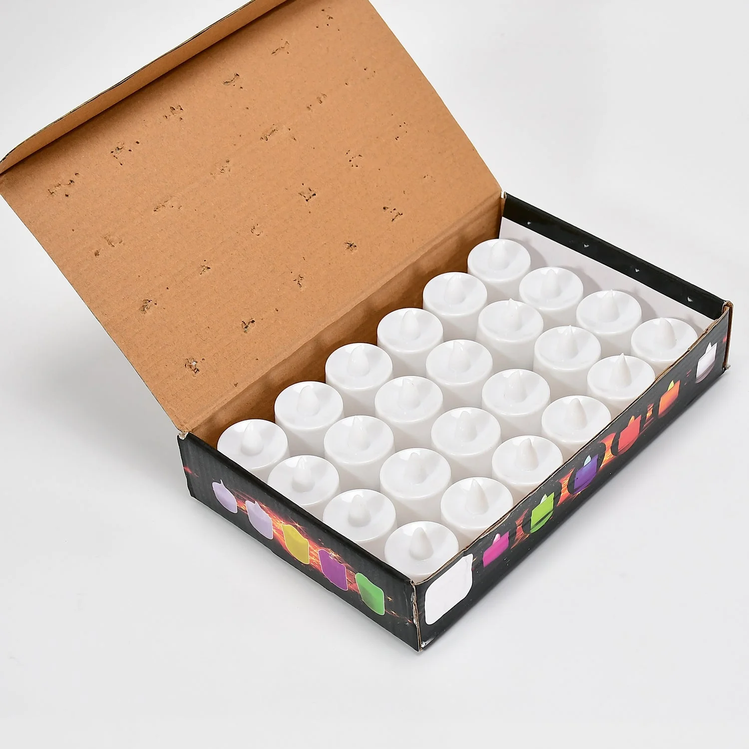 Pink Flameless LED Tealights Smokeless Decorative Candles LED Tea Light Pack of 24 - Image 4