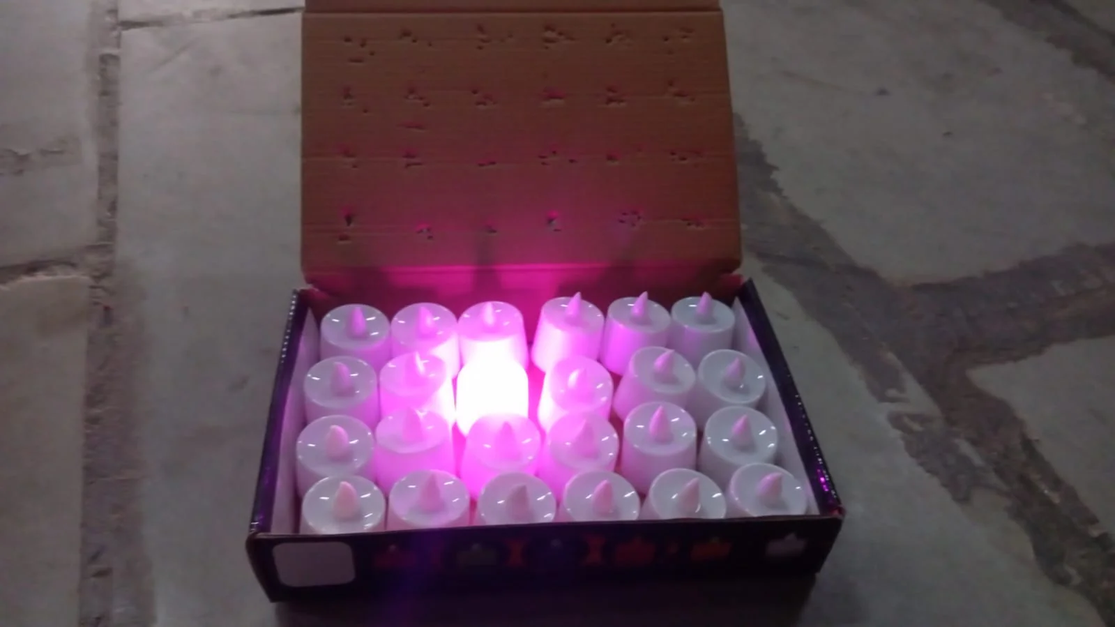 Pink Flameless LED Tealights Smokeless Decorative Candles LED Tea Light Pack of 24 - Image 7