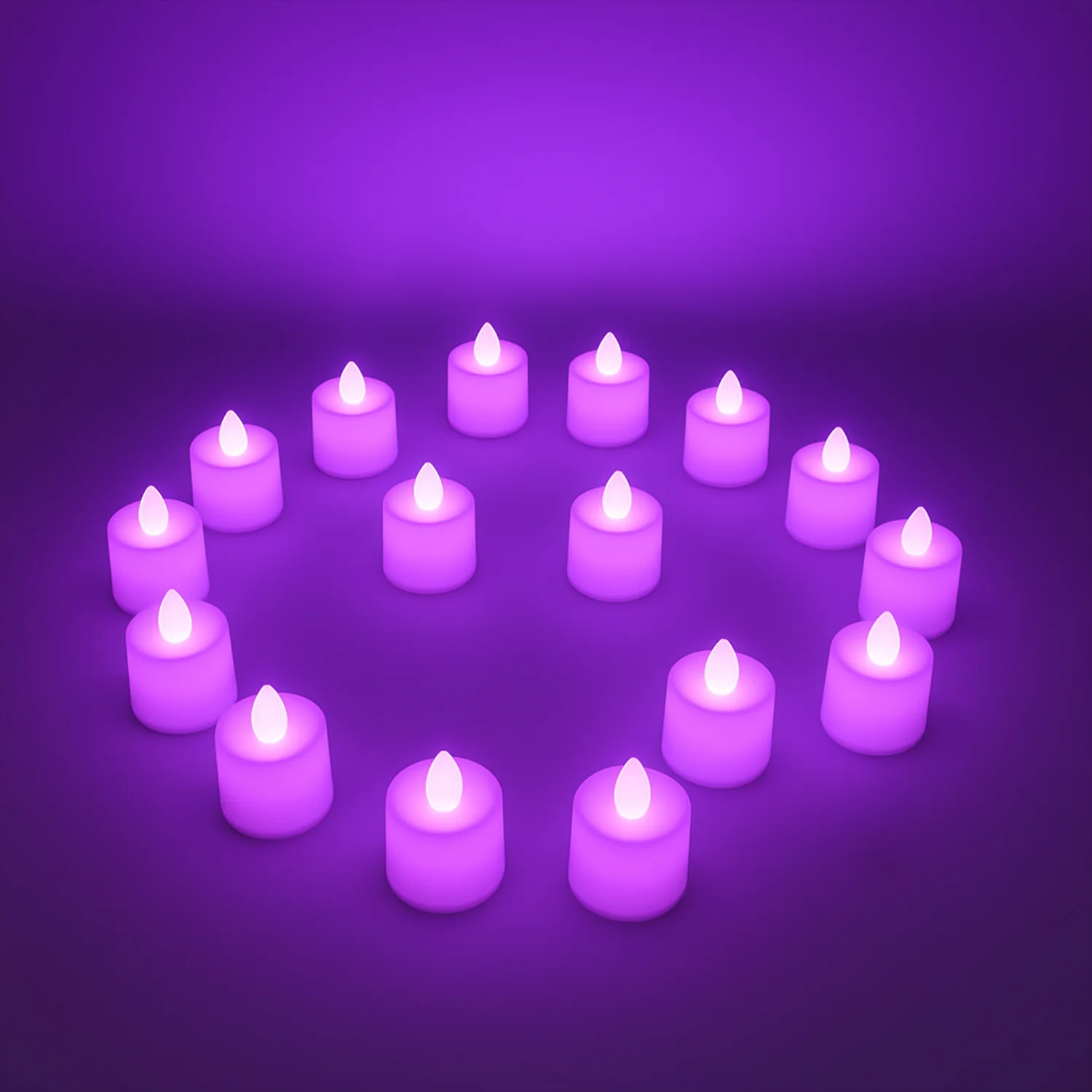 Flameless LED Tealights, Smokeless Plastic Decorative Candles - Led Tea Light Candle For Home Decoration, Diwali (Pack Of 24) - Image 4