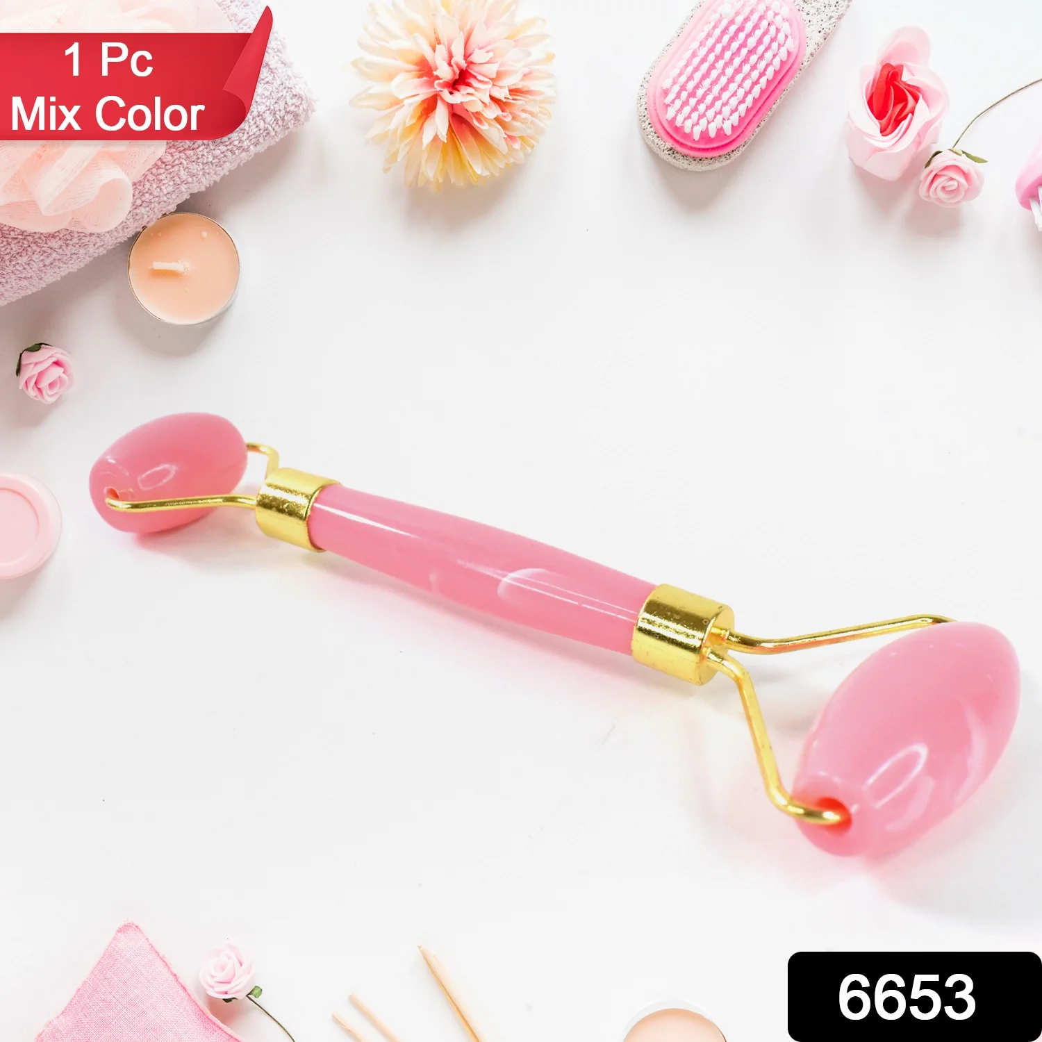Double Ended Smooth Facial Massage Rollers (1 Pc / Mix Color) - Image 2