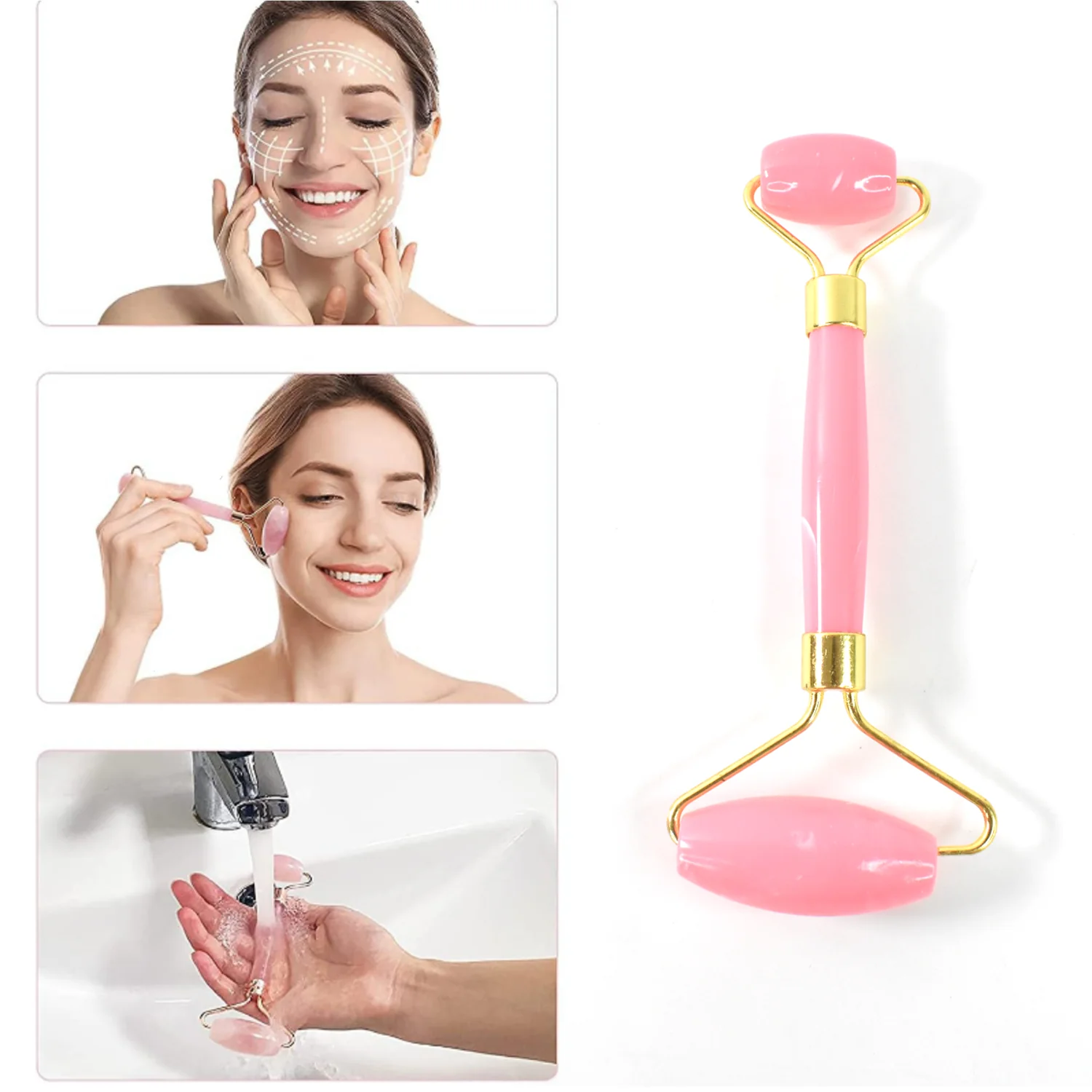 Double Ended Smooth Facial Massage Rollers (1 Pc / Mix Color) - Image 3