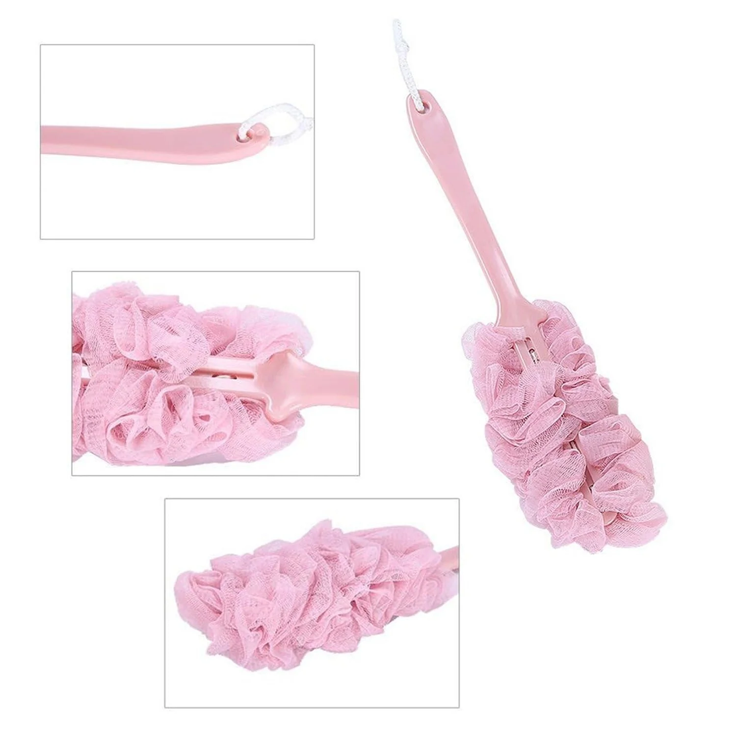 Loofah Back Scrubber with Long Handle for Shower & Bath Cleaning - Image 4