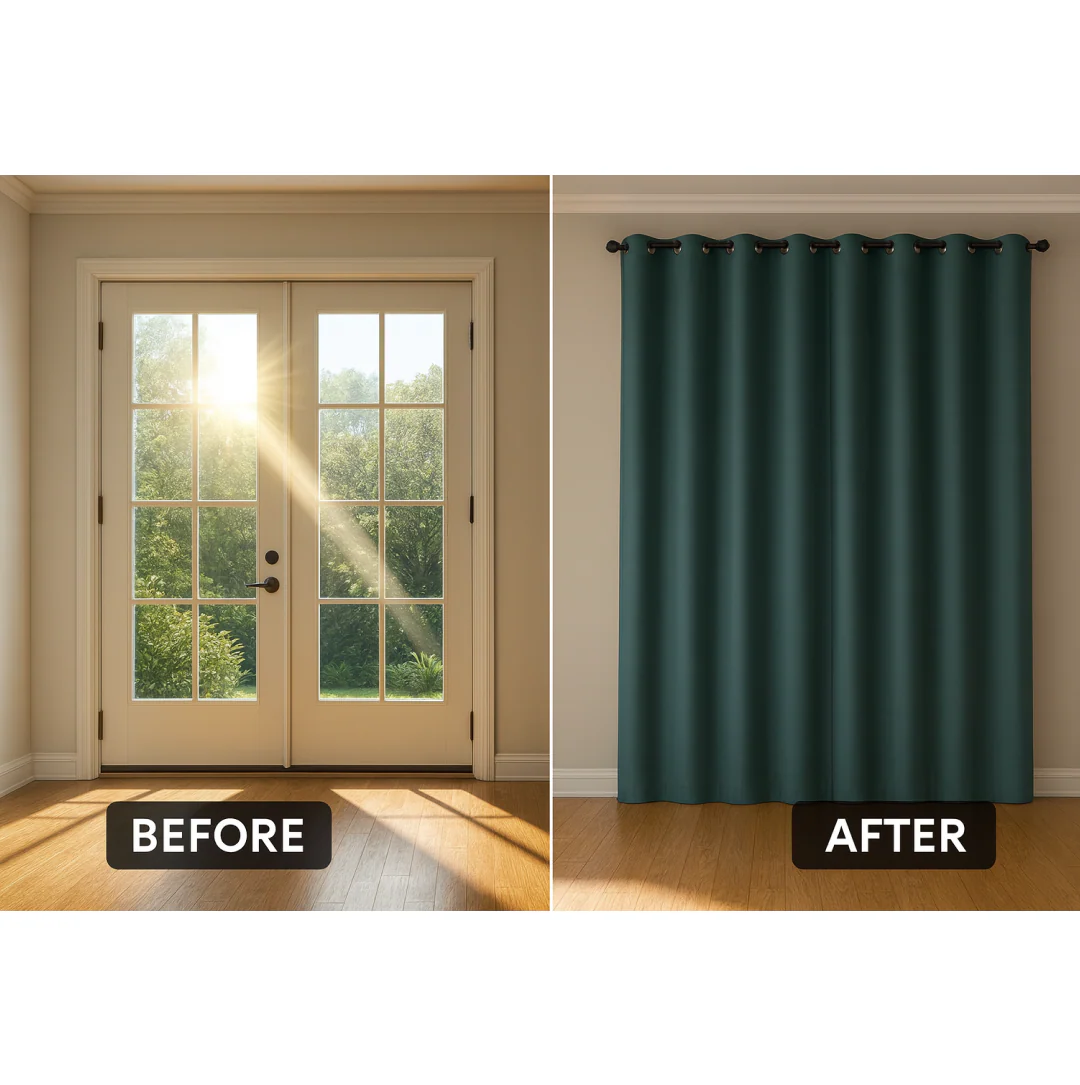 Solid 1 Piece Door Curtain Mix Size(1kg) - Image 3