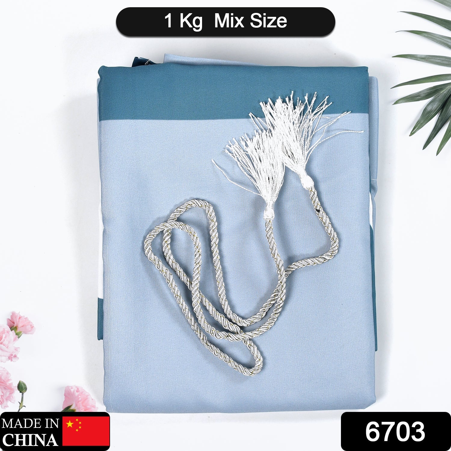 Solid 1 Piece Door Curtain Mix Size(1kg) - Image 9