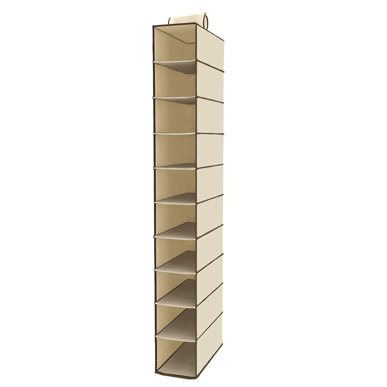 10-Tier Foldable Multipurpose Storage Rack – Collapsible Fabric Wardrobe Organizer - Image 4