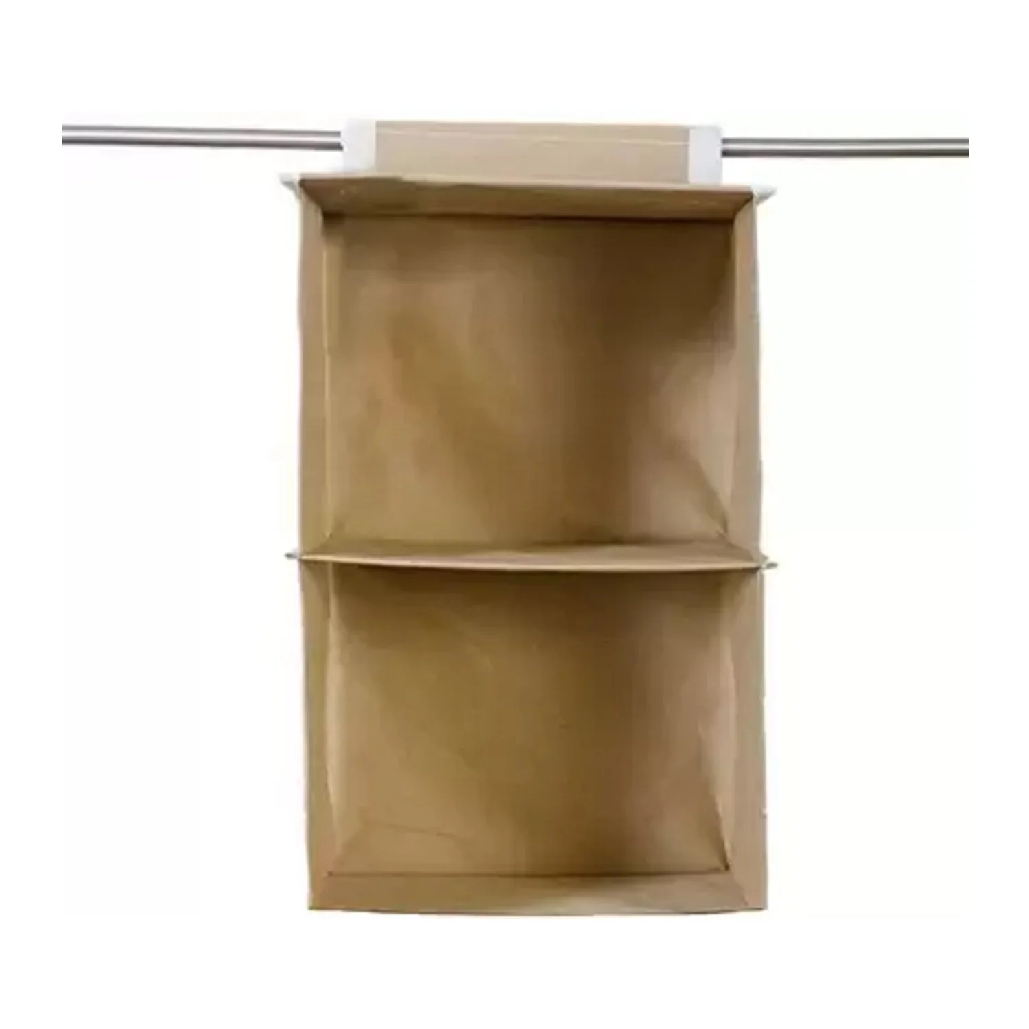 Fabric Hanging 2-Shelf Closet Cloth Organizer - Image 4