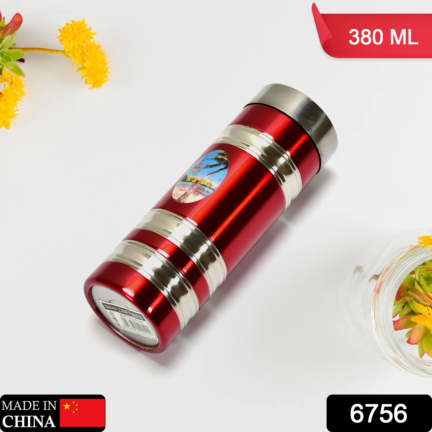 Mini Stainless Steel Water Bottle Bottle (380Ml Mix Design) - Image 2