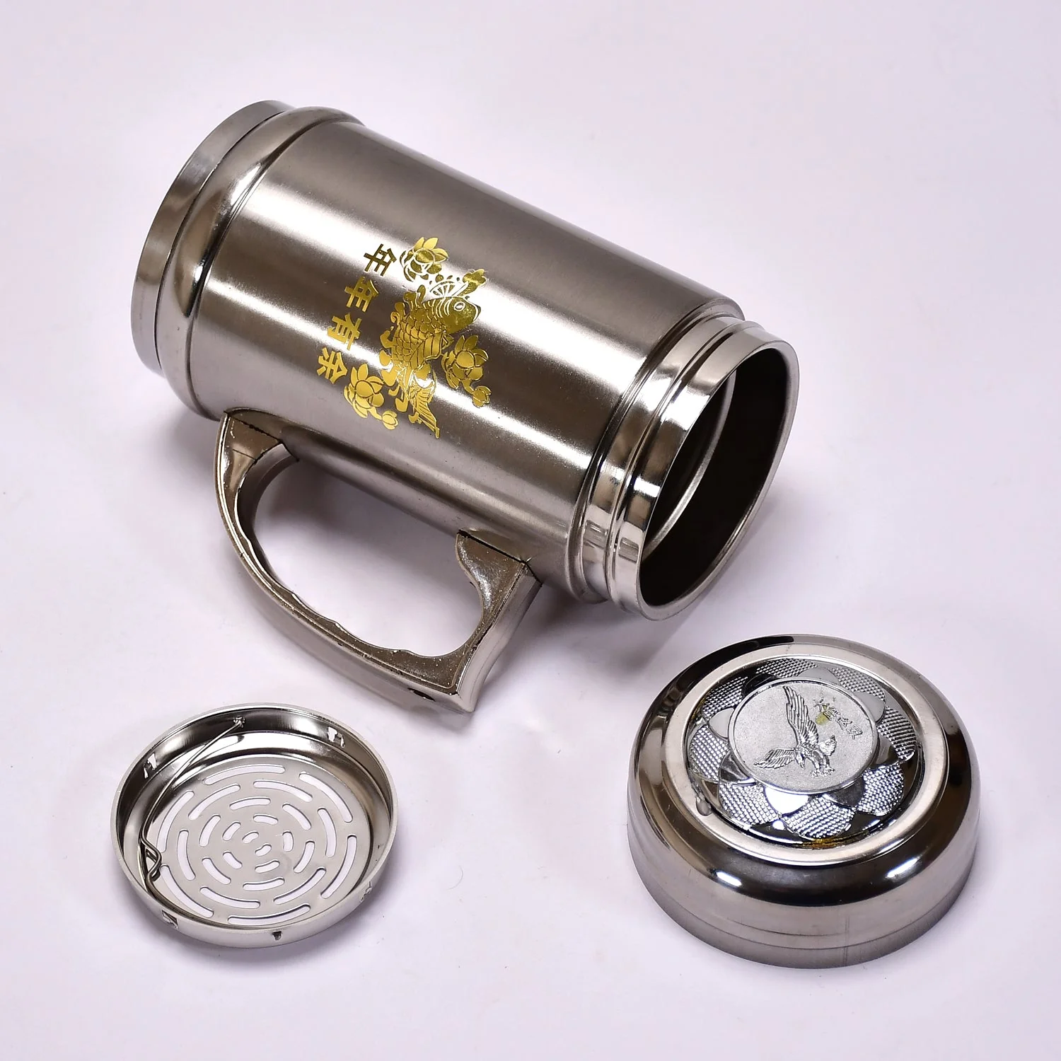 DOUBLE STAINLESS STEEL MUG BOTTLE FOR TRAVEL, HOME, OFFICE, SCHOOL 400ML, Tumbler - Image 3