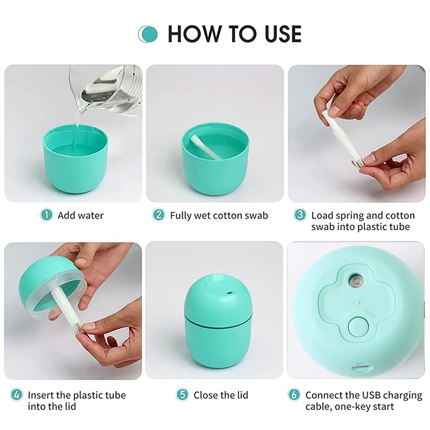 Portable Mini USB Humidifier with Light – Cool Mist & Essential Oil Diffuser (250ML) - Image 11