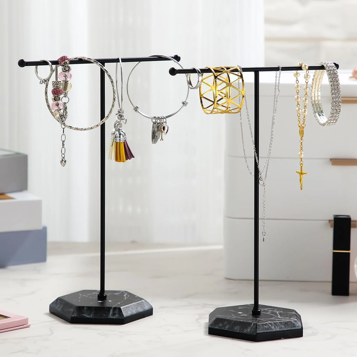 T Shape Necklace Holder Jewelry Stand (1 Pc) - Image 6