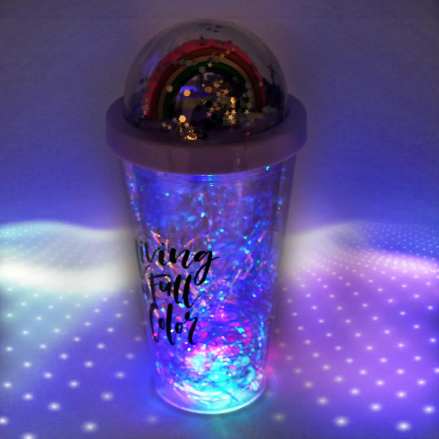 Sipper Bottle with Straw, LED Glow Light for Kids(Pack of 1) - Image 3