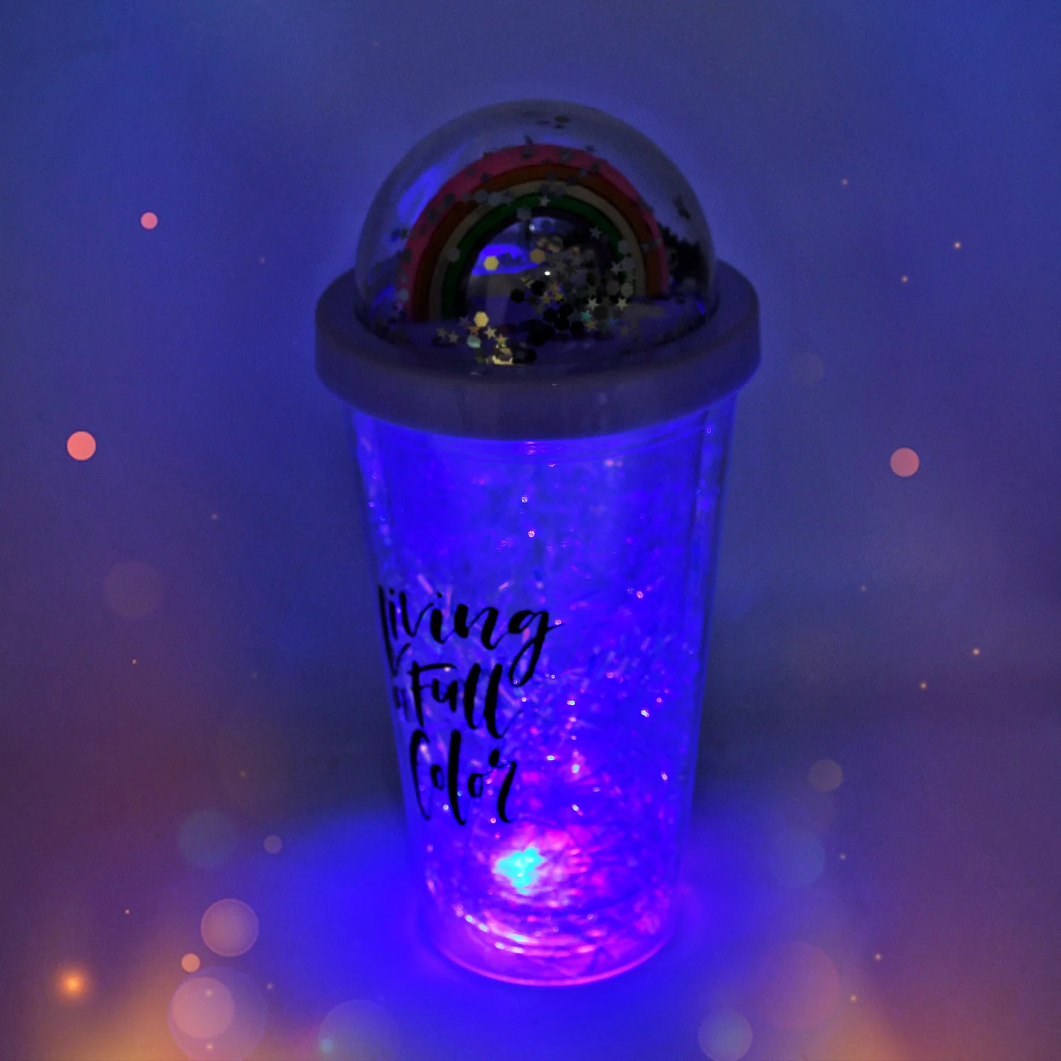 Sipper Bottle with Straw, LED Glow Light for Kids(Pack of 1) - Image 6