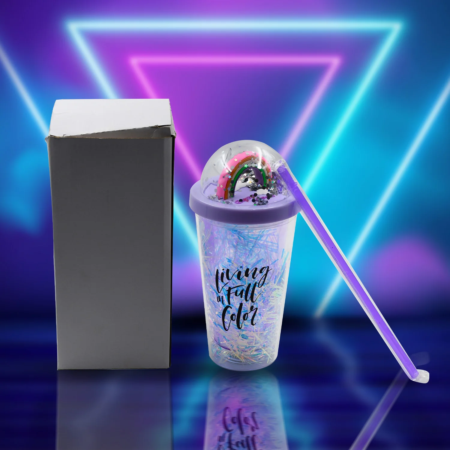 Sipper Bottle with Straw, LED Glow Light for Kids(Pack of 1) - Image 7