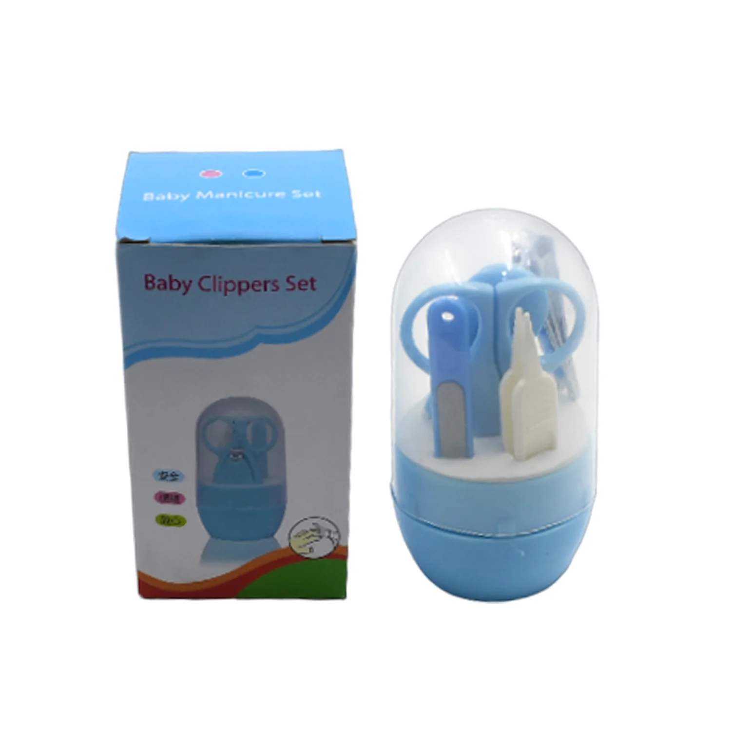 Baby Care Baby Nail Clipper, Scissor, Tweezer and Nail Cleaning Sets (5 Pc Set) - Image 4