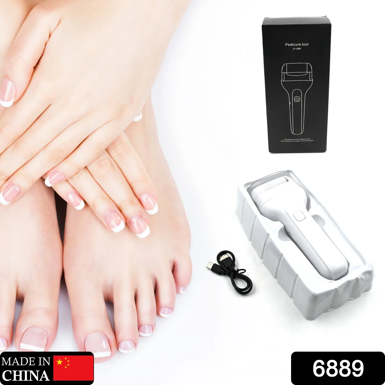 Portable Electric Foot File – Rechargeable Callus Remover & Pedicure Tool Smooth Feet - Image 9