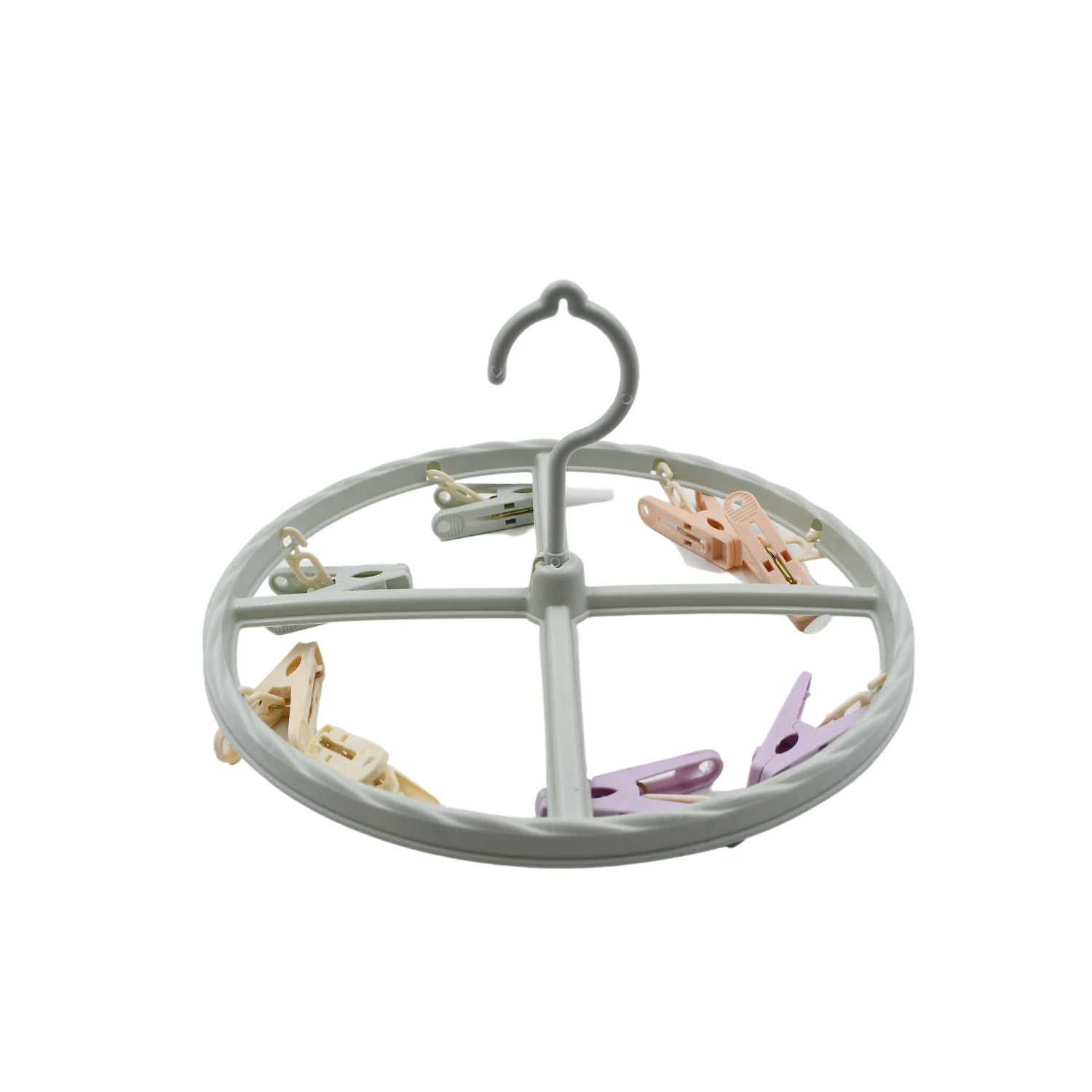 Drying Rack with 8 Clothespin Clips Sock & Underwear Hanger - Image 5