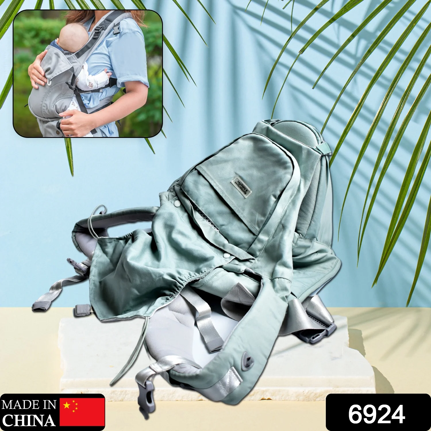 Baby Carrier Bag with Adjustable Sling & Four Modes for Easy Use - Image 2