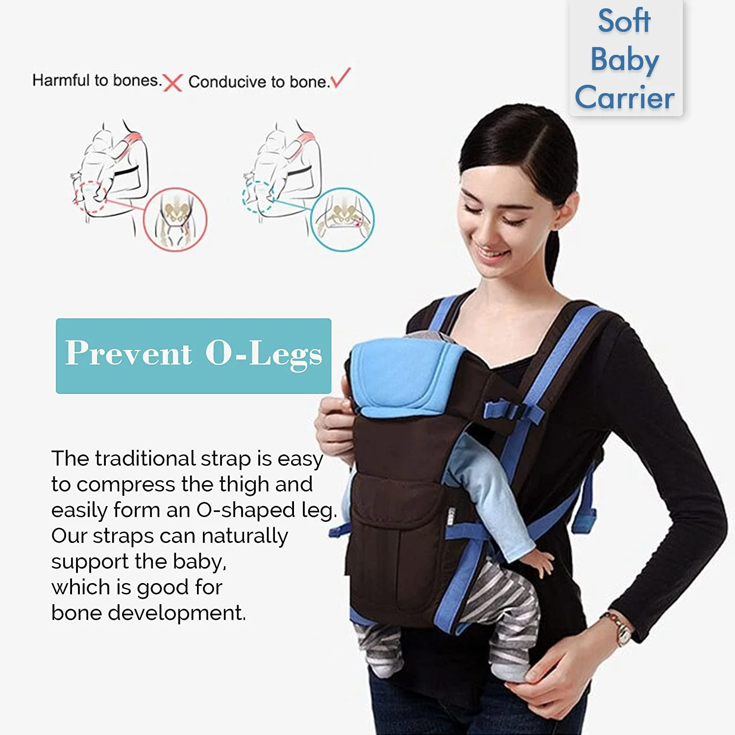 Baby Carrier Bag with Adjustable Sling & Four Modes for Easy Use - Image 5