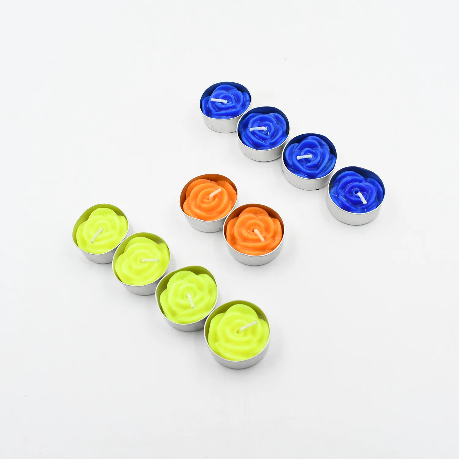 Rose Flower tealight candles (Pack of 10 Pcs.) - Image 3
