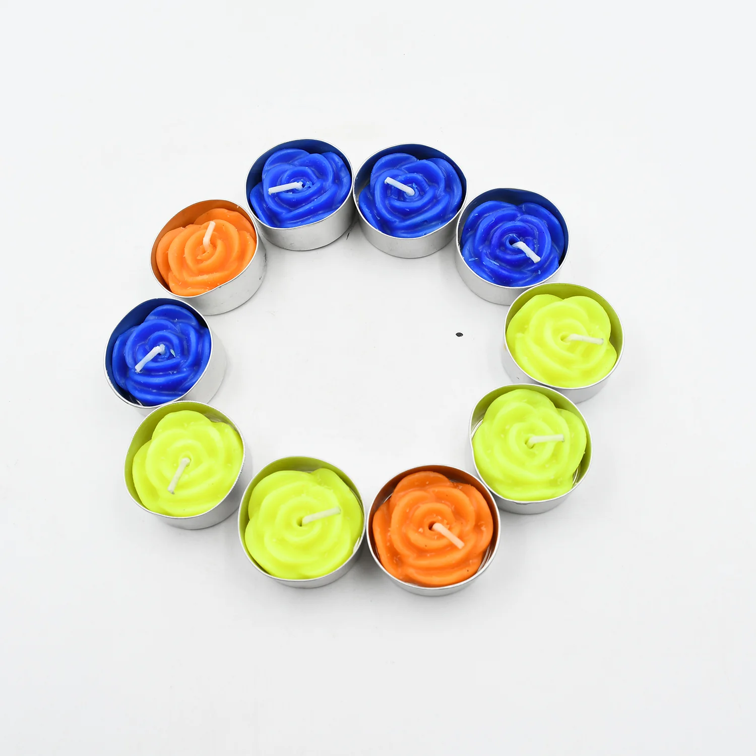Rose Flower tealight candles (Pack of 10 Pcs.) - Image 4