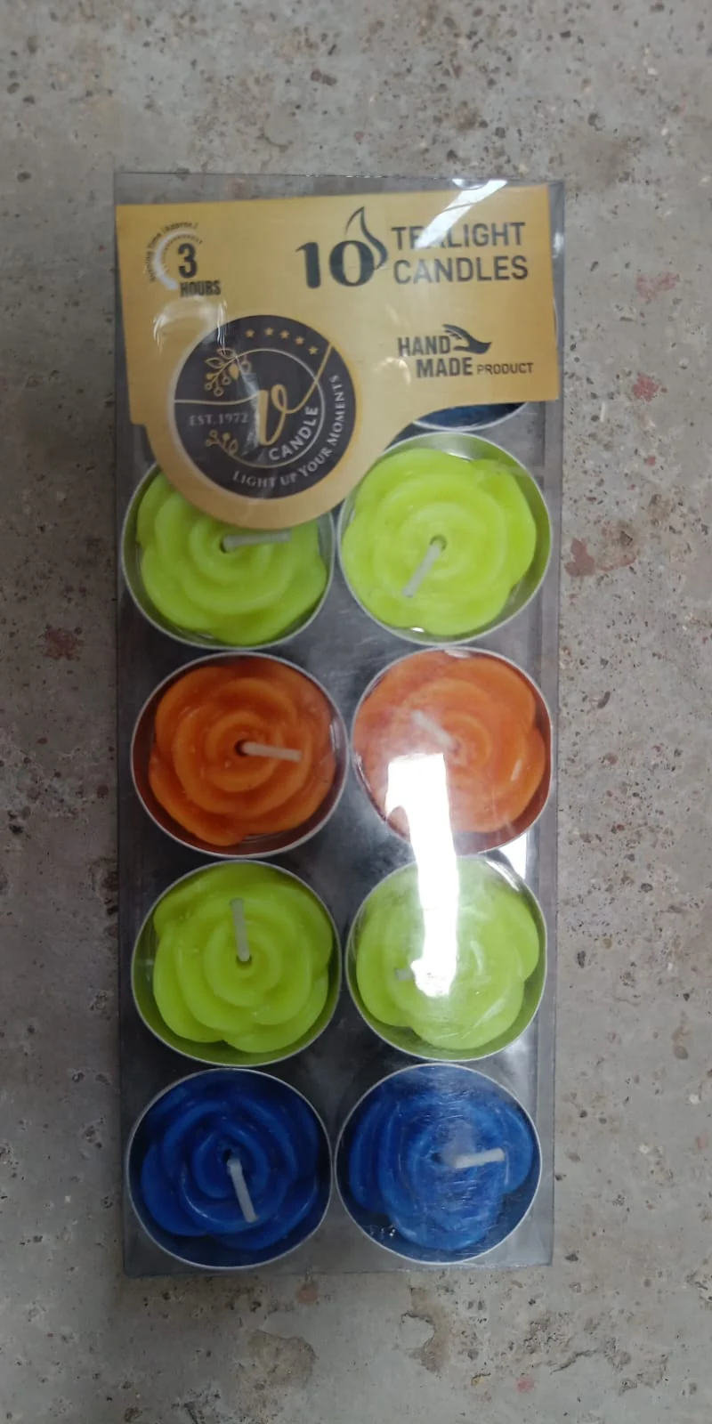Rose Flower tealight candles (Pack of 10 Pcs.) - Image 7